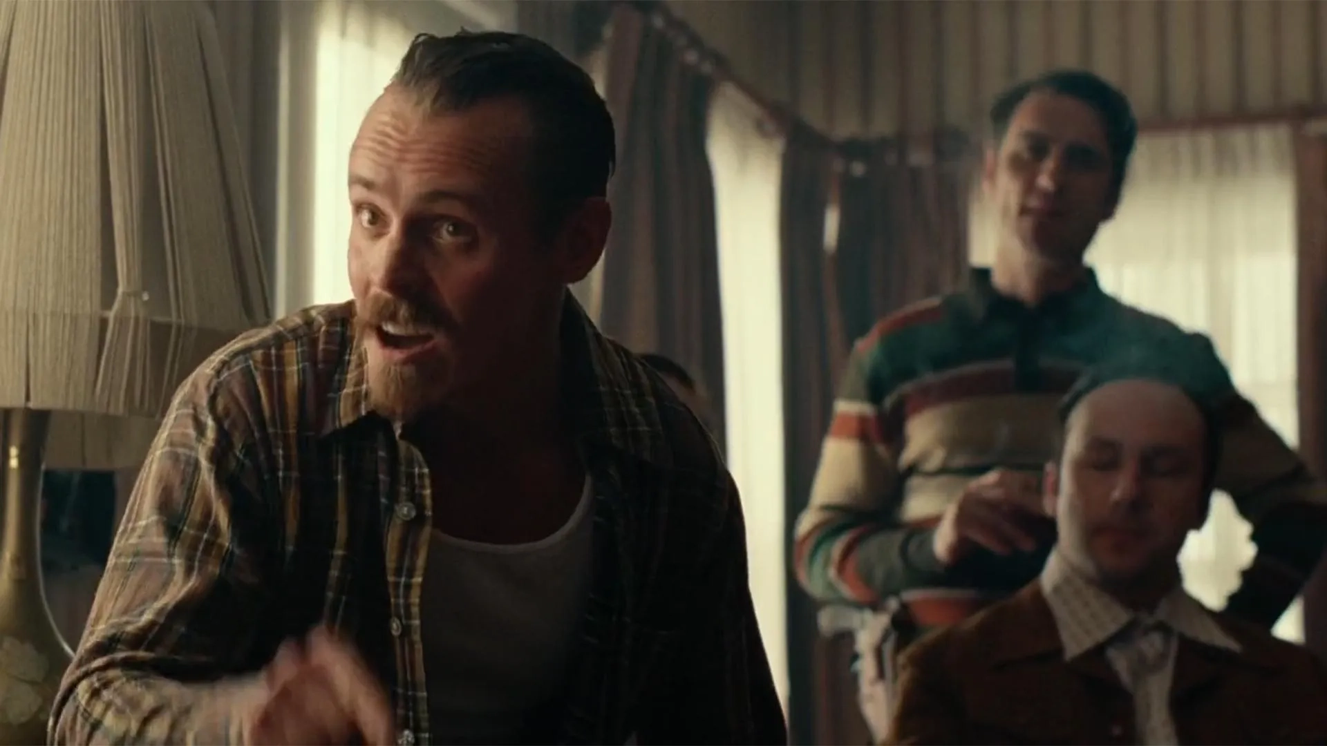 Jasper Pääkkönen and Jarrod LaBine in BlacKkKlansman (2018)