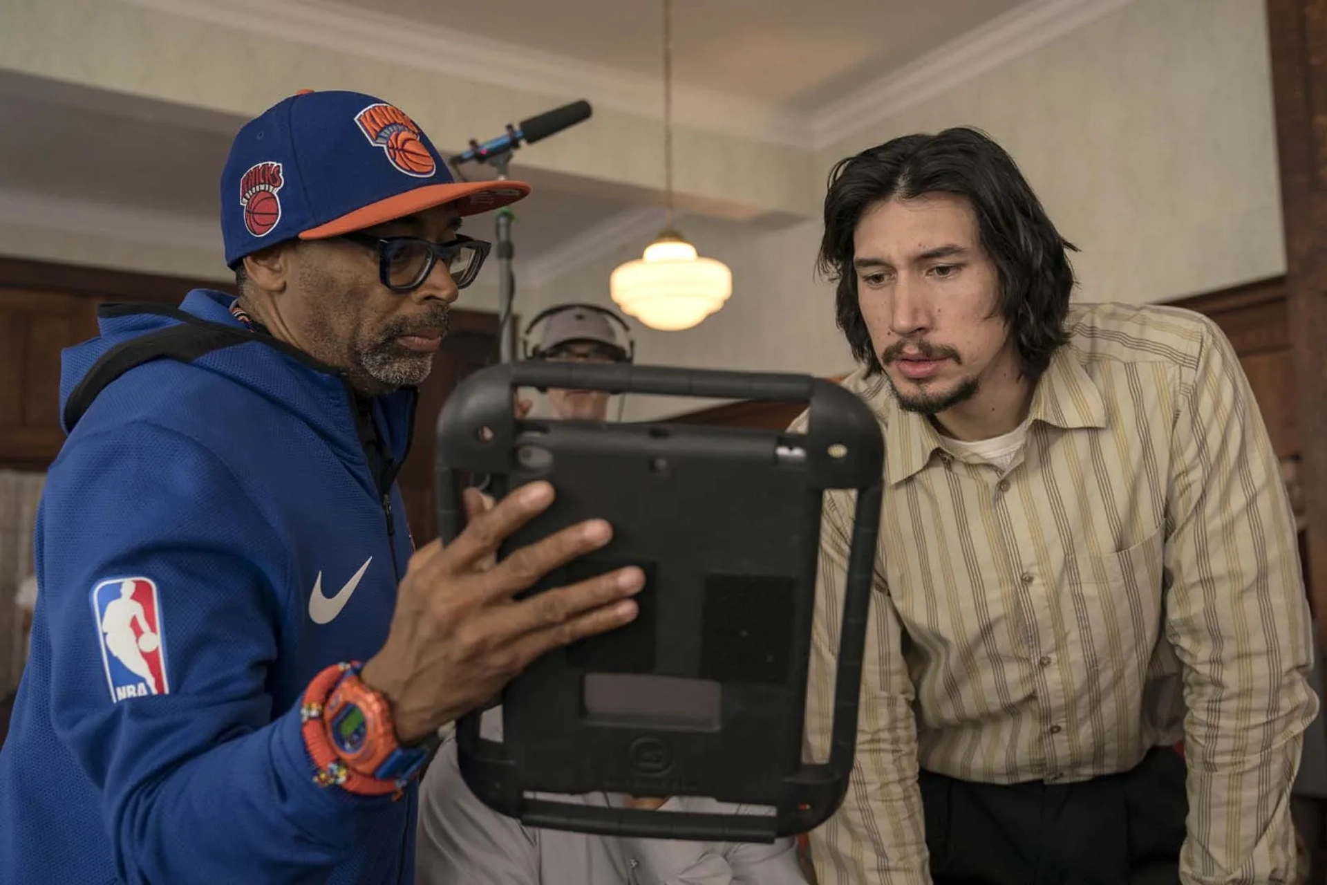 Spike Lee and Adam Driver in BlacKkKlansman (2018)