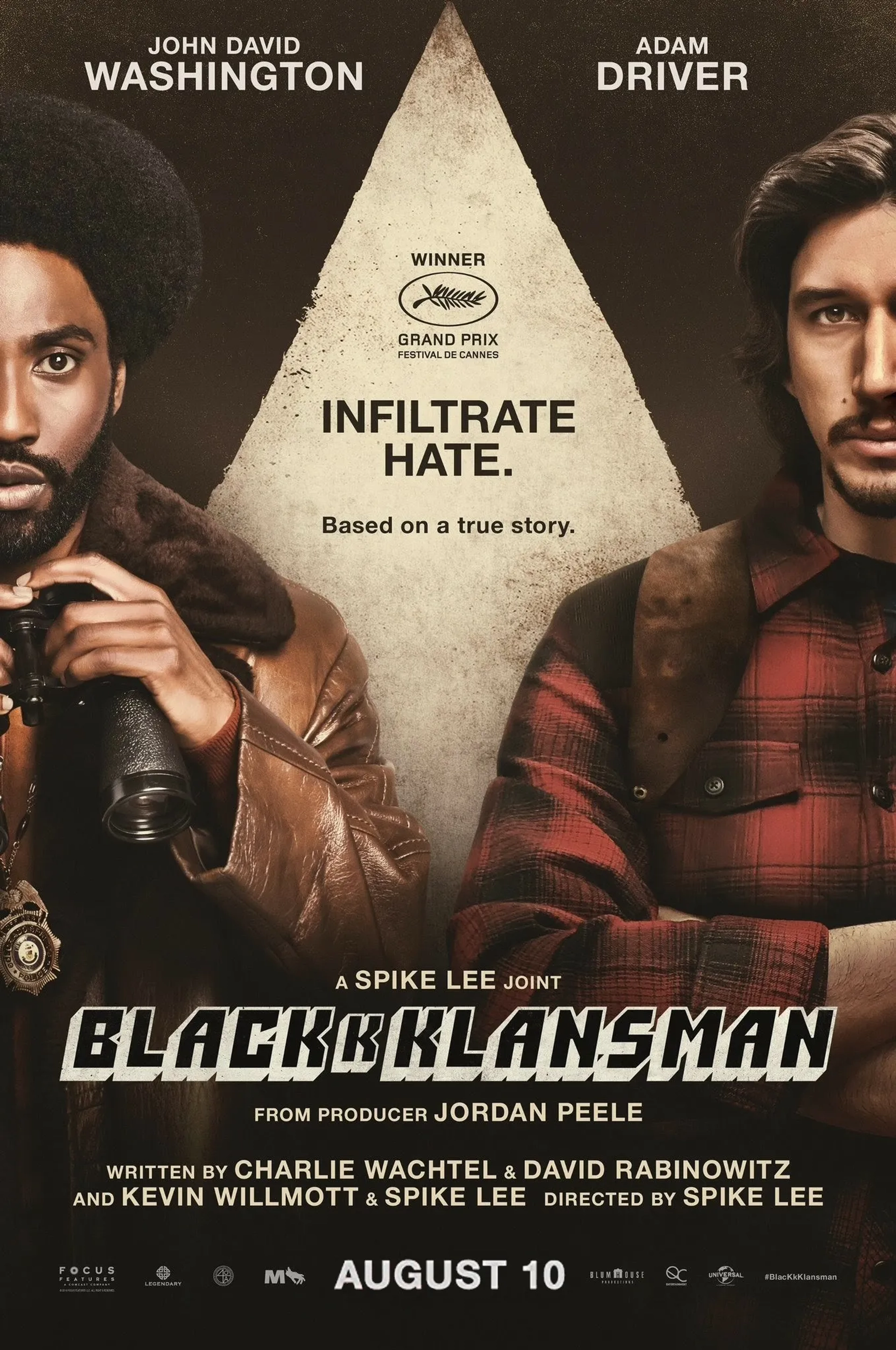 John David Washington and Adam Driver in BlacKkKlansman (2018)