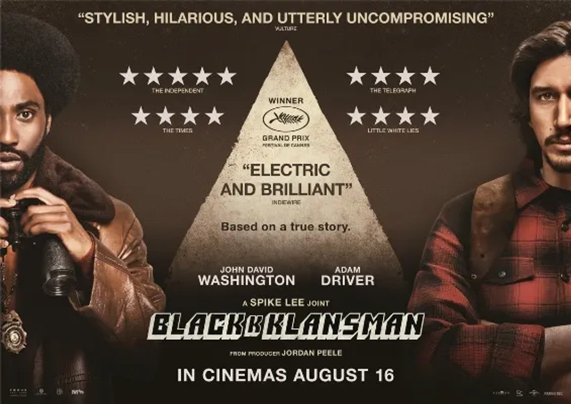 John David Washington and Adam Driver in BlacKkKlansman (2018)