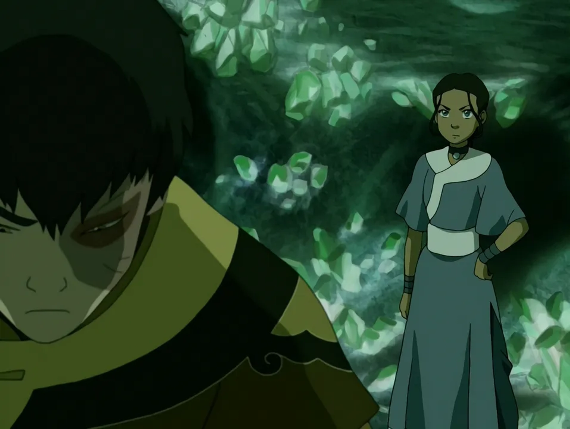 Dante Basco and Mae Whitman in Avatar: The Last Airbender (2005)