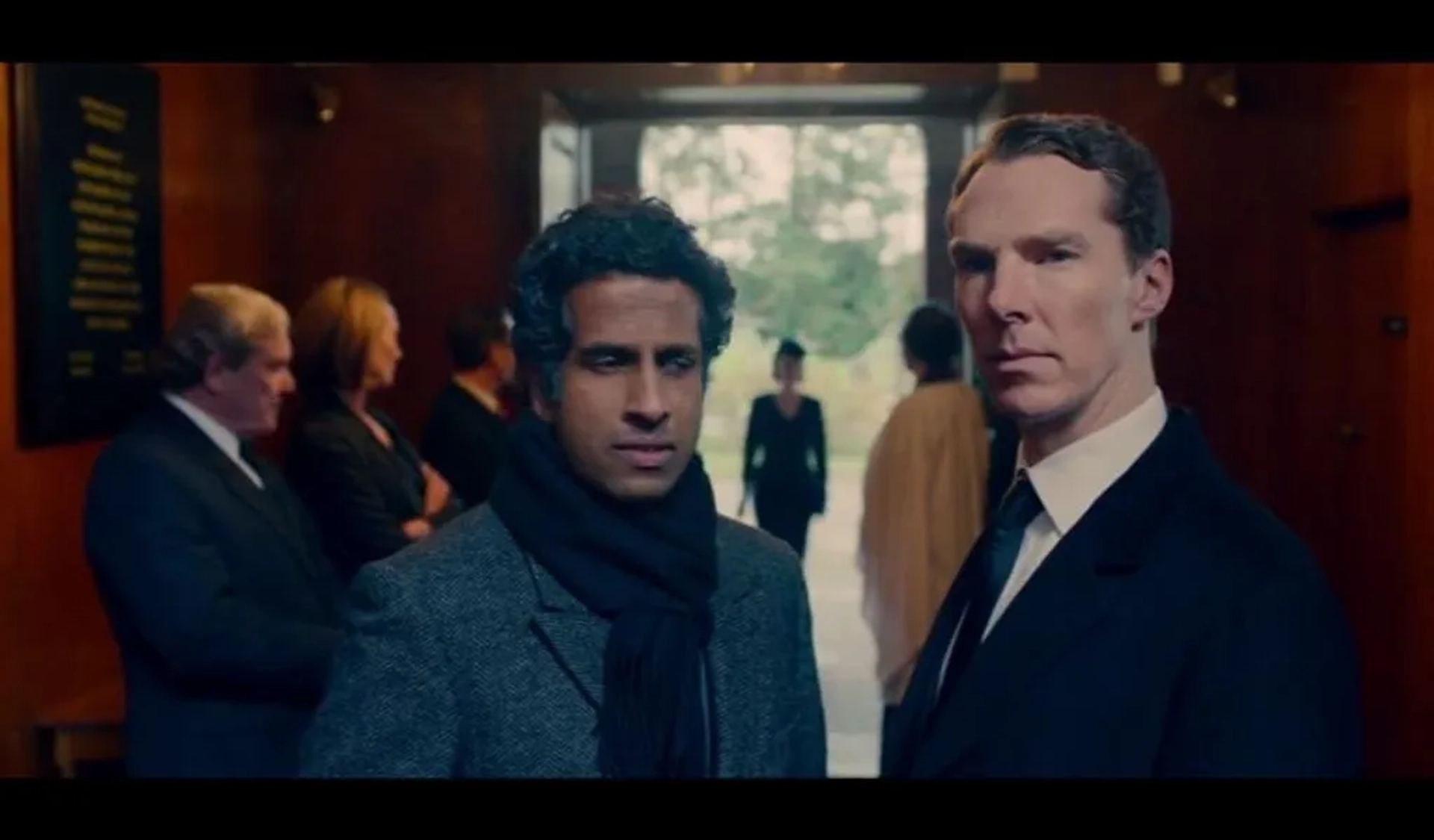 Benedict Cumberbatch and Prasanna Puwanarajah in Patrick Melrose (2018)