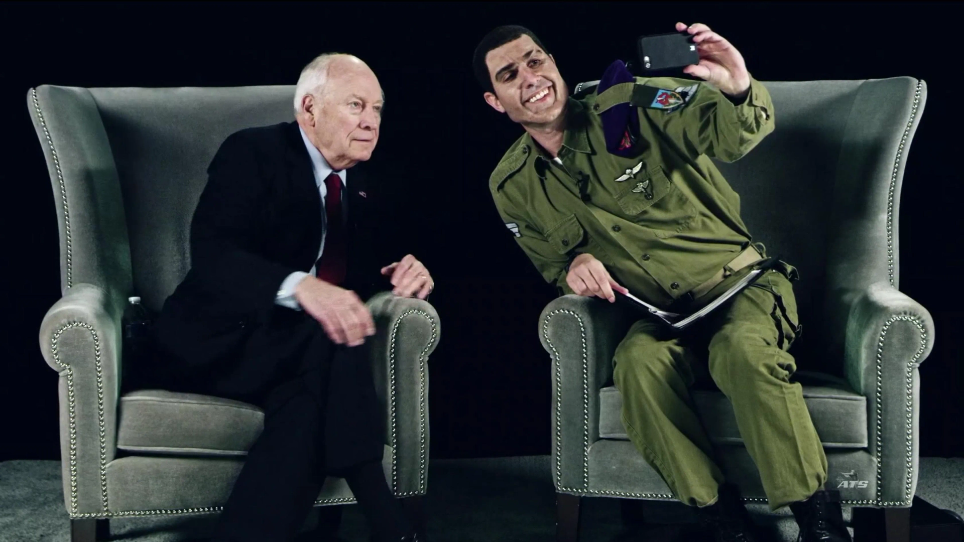 Sacha Baron Cohen and Dick Cheney in Who Is America? (2018)