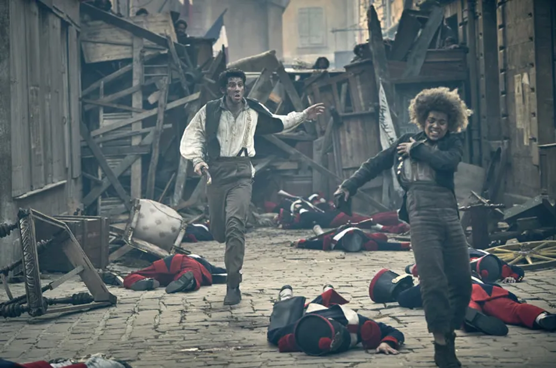 Josh O'Connor and Reece Yates in Les Misérables (2018)