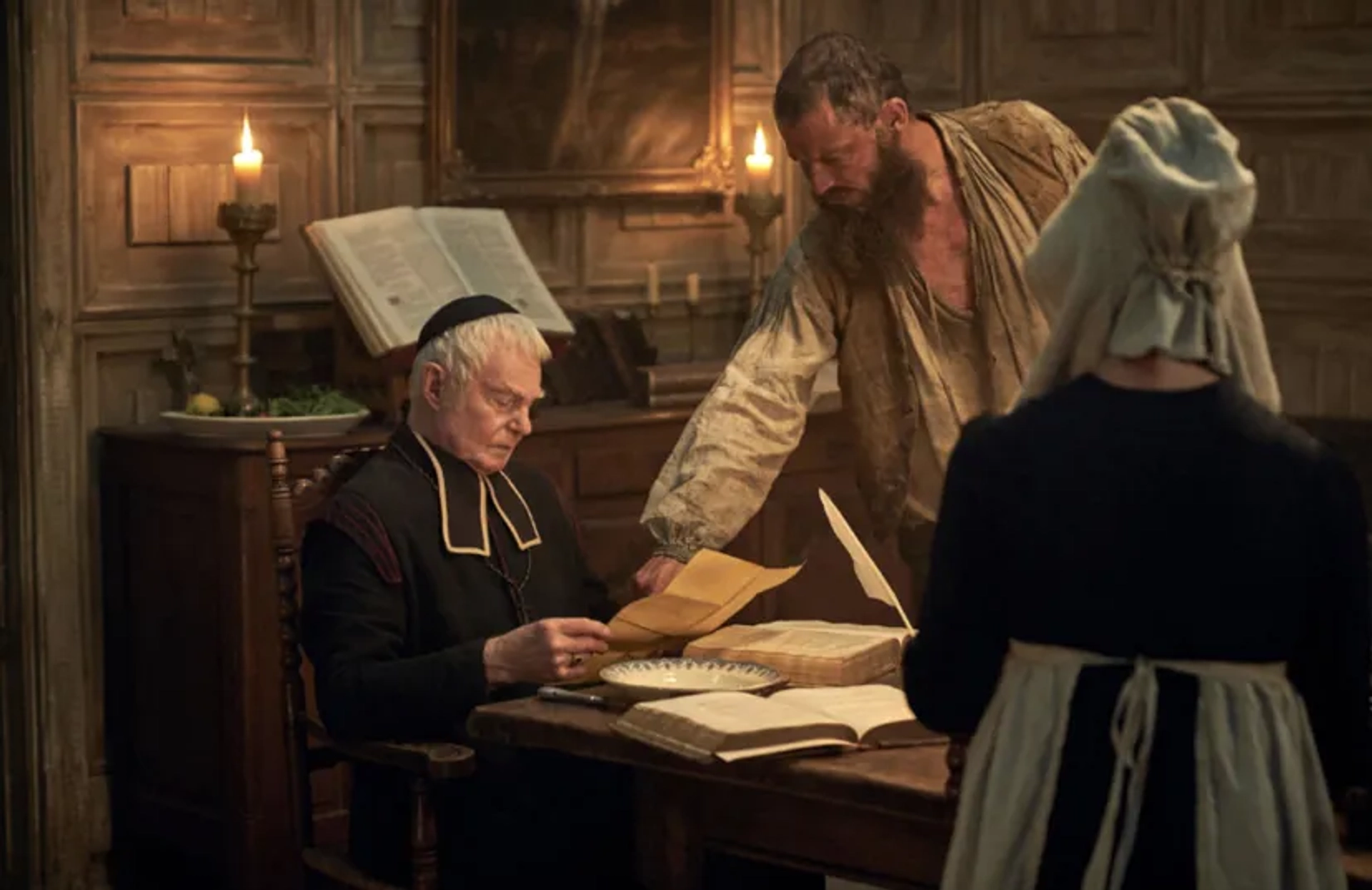 Derek Jacobi and Dominic West in Les Misérables (2018)