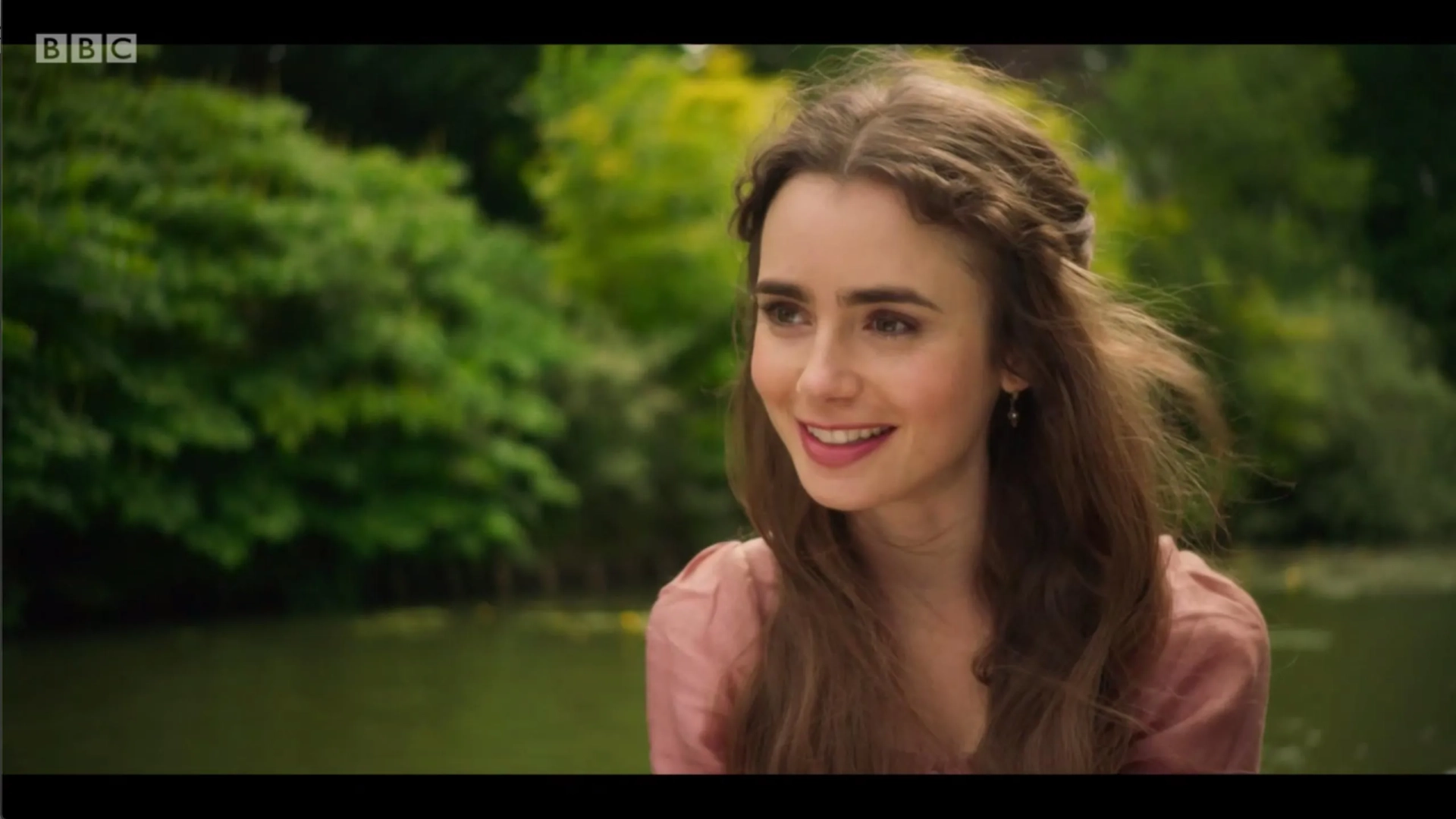 Lily Collins in Les Misérables (2018)