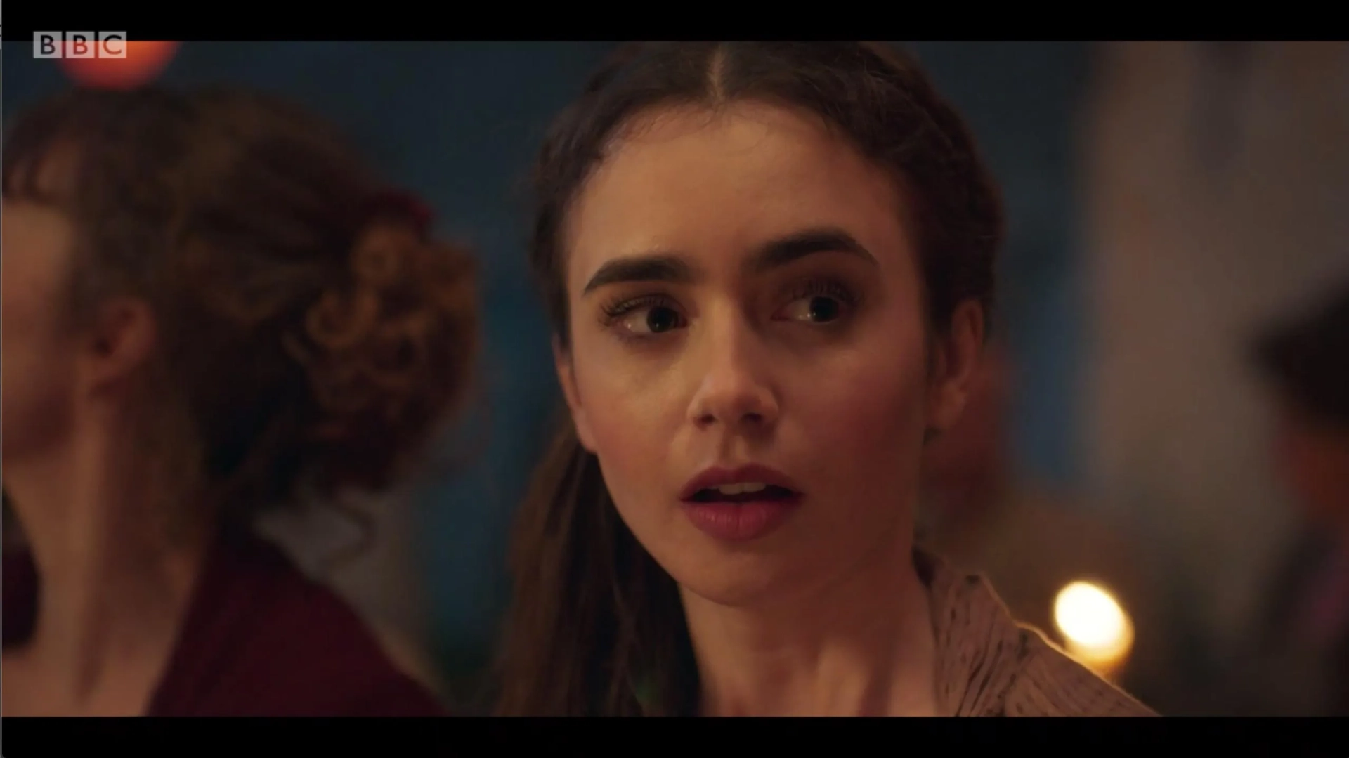 Lily Collins in Les Misérables (2018)