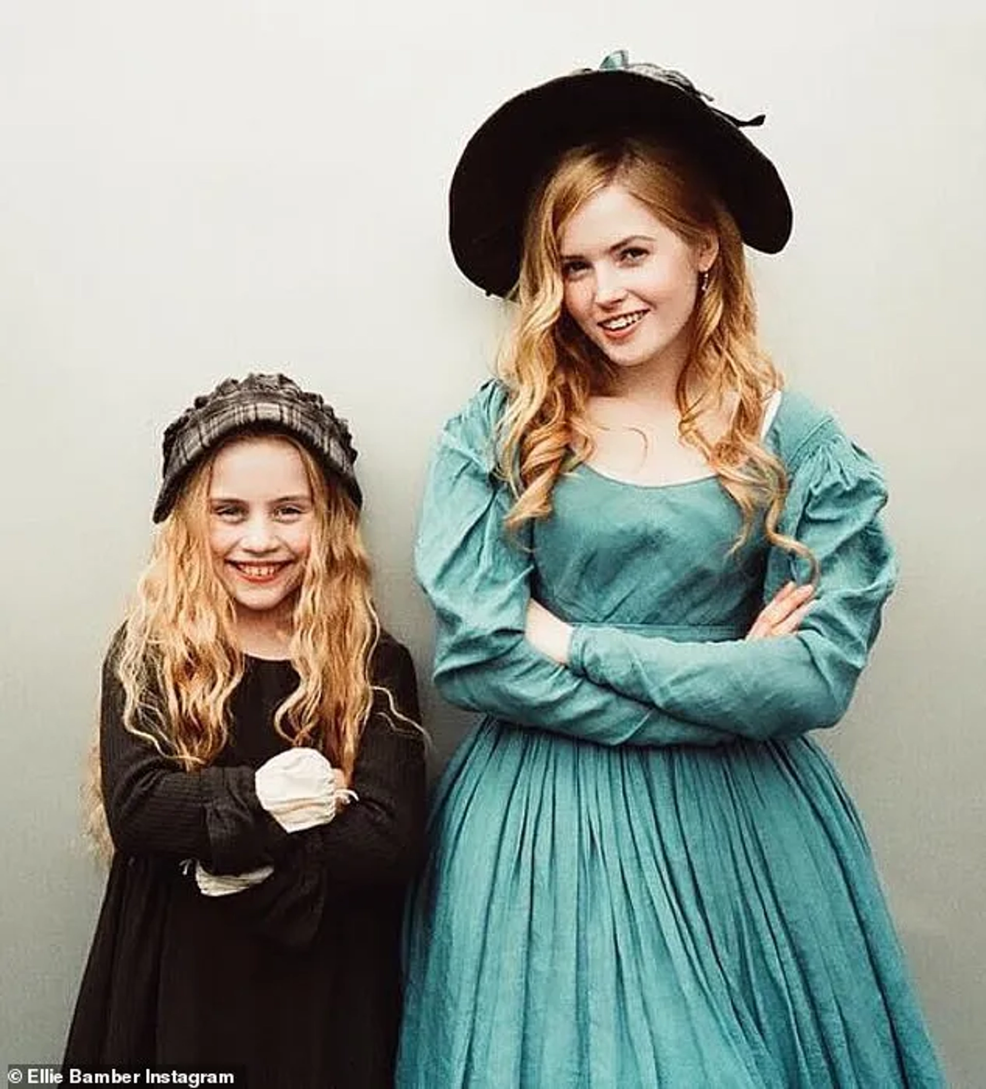 Ellie Bamber and Lia Giovanelli in Les Misérables (2018)