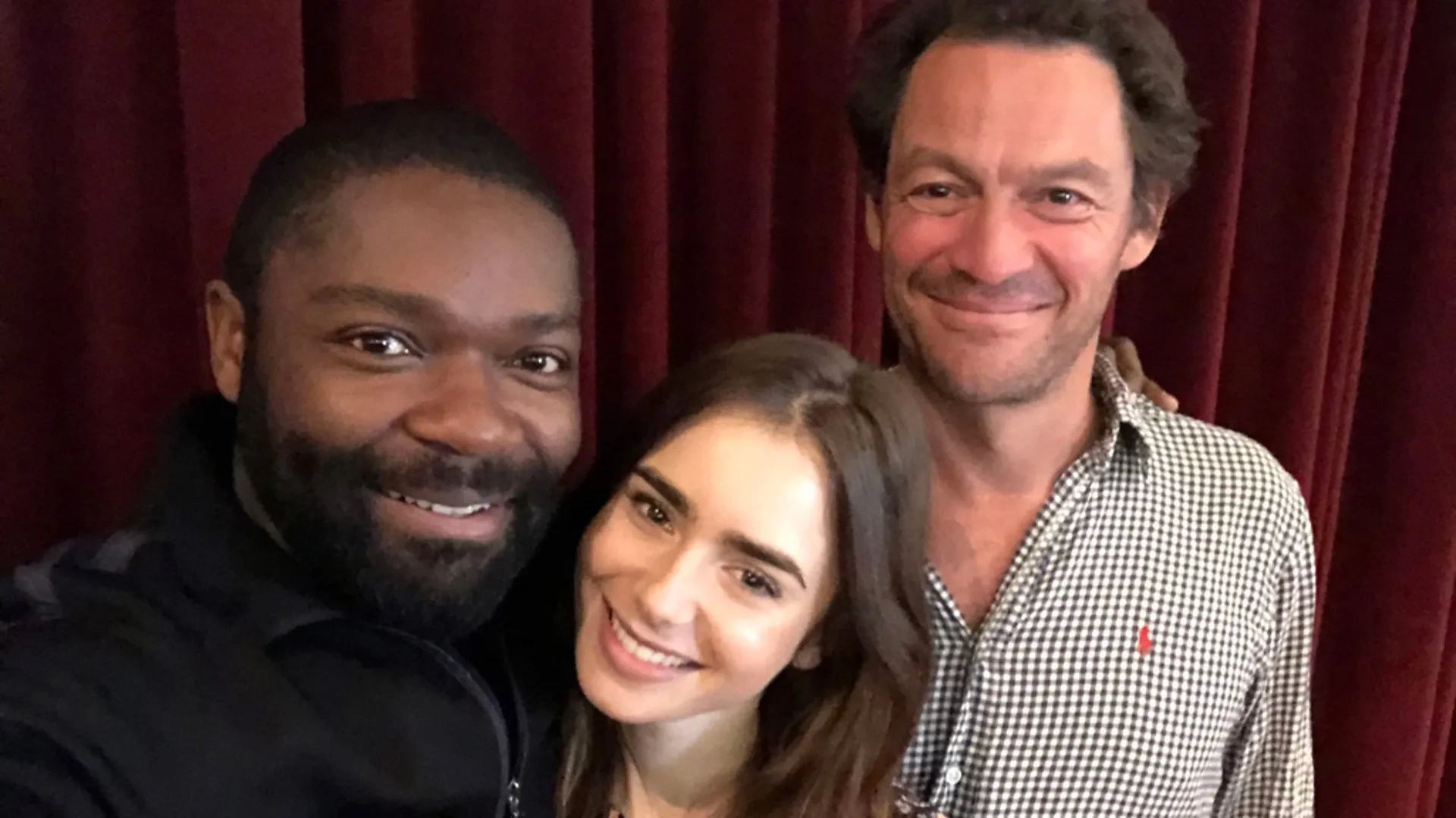 David Oyelowo, Dominic West, and Lily Collins in Les Misérables (2018)