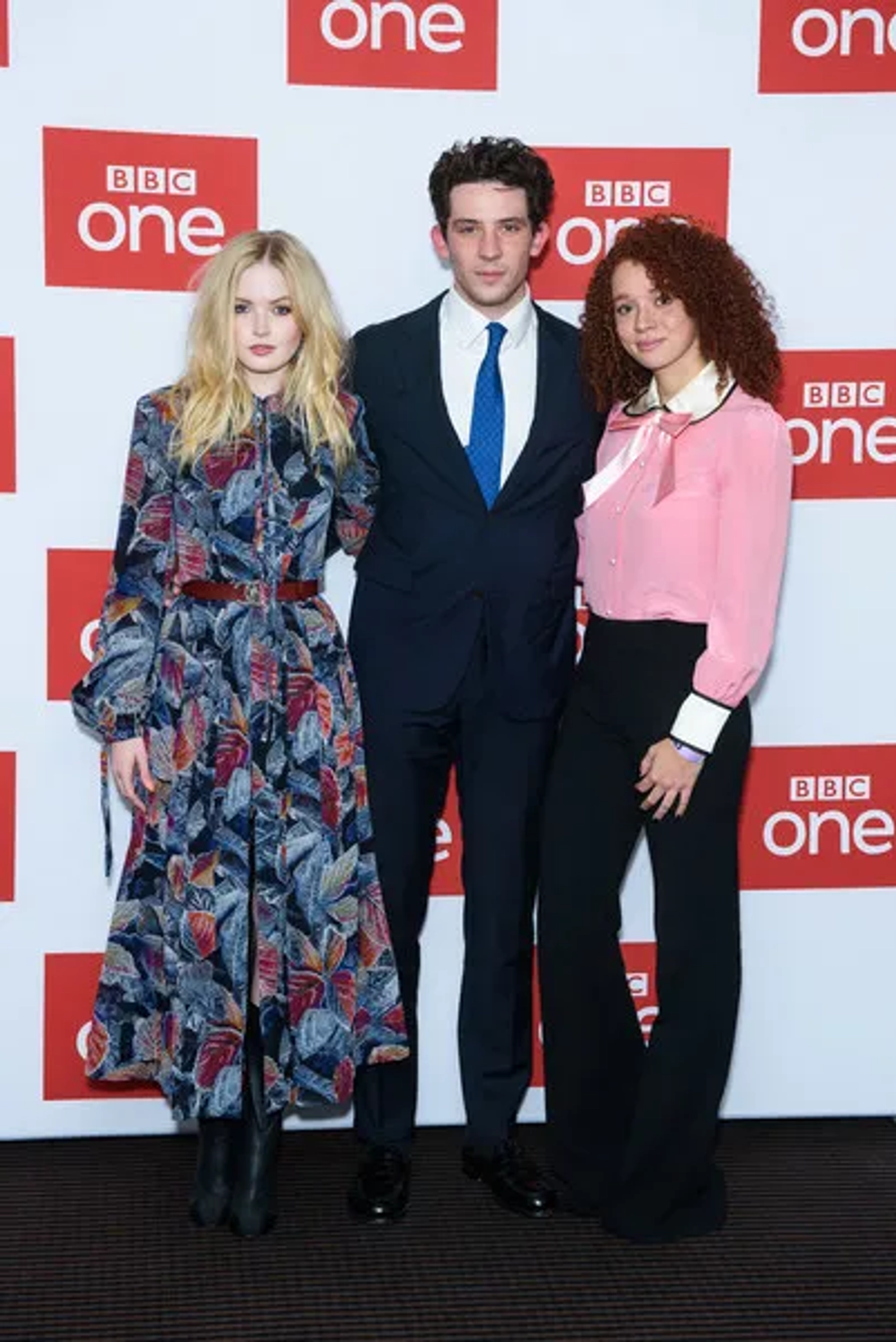 Josh O'Connor, Ellie Bamber, and Erin Kellyman at an event for Les Misérables (2018)