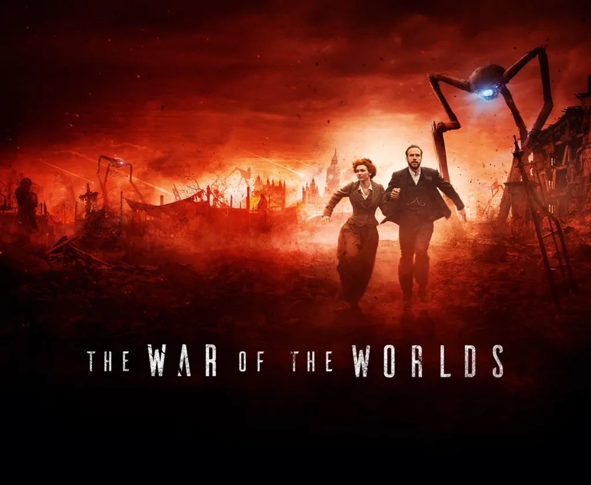 Rafe Spall and Eleanor Tomlinson in The War of the Worlds (2019)