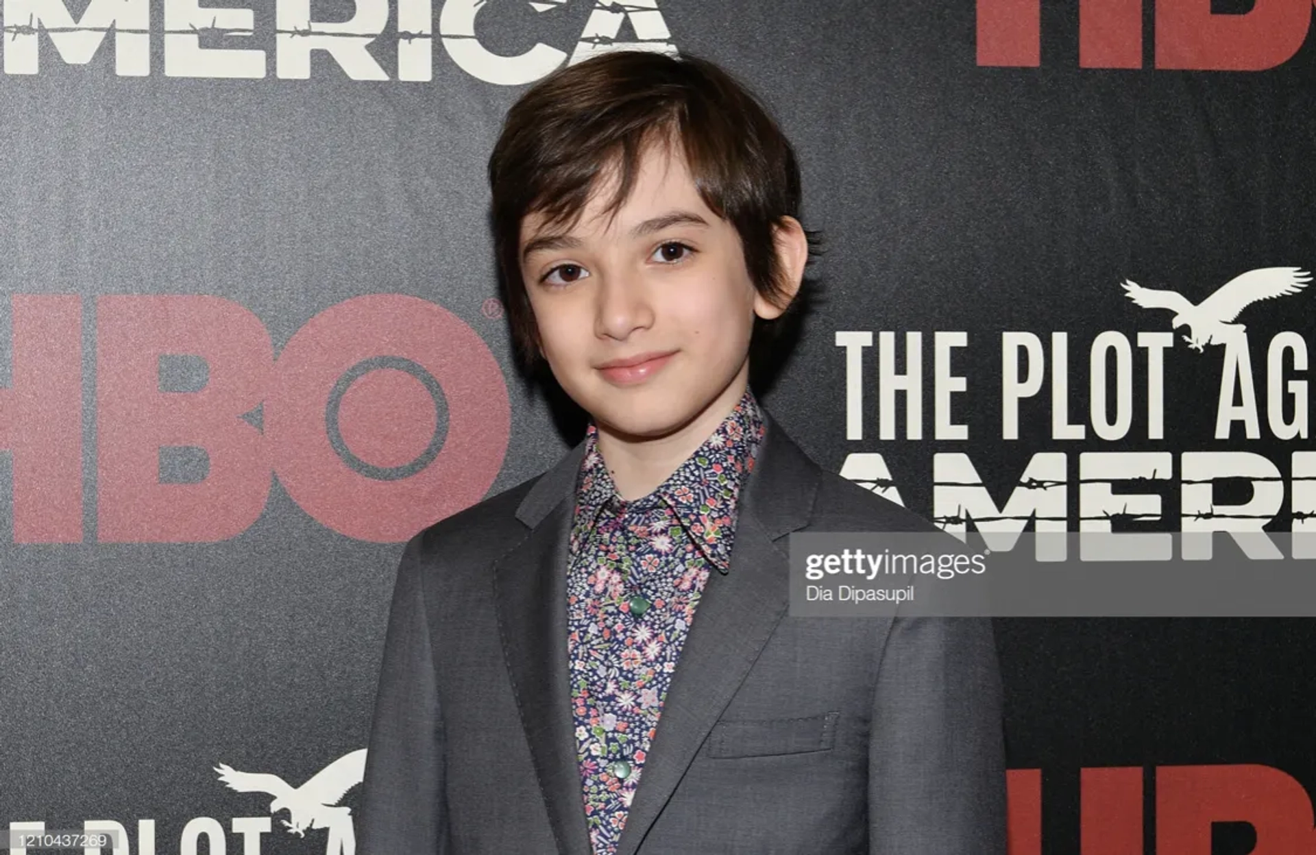 Azhy Robertson at The Plot Against America Premiere