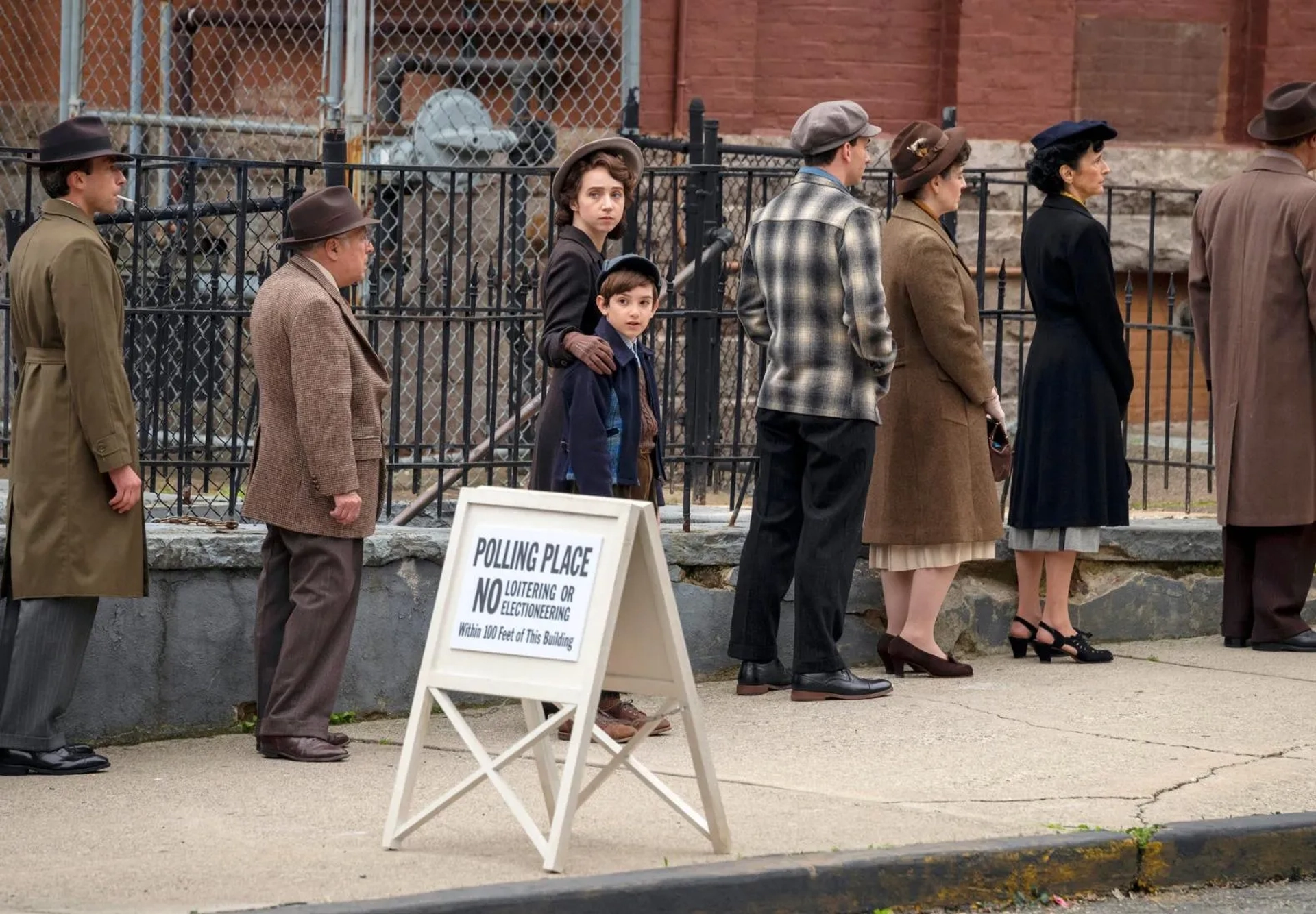 Still of Azhy Robertson and Zoe Kazan in The Plot Against America