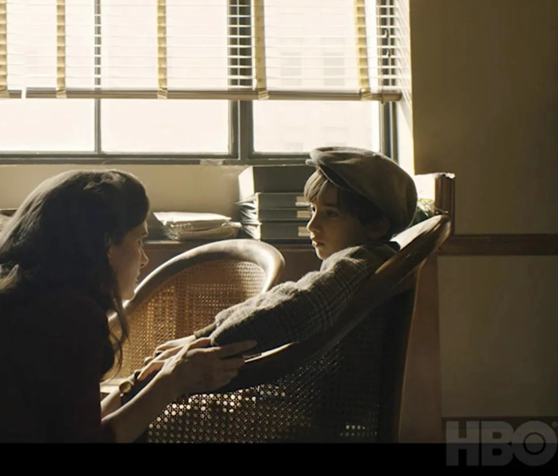 Still of Winona Ryder and Azhy Robertson in The Plot Against America