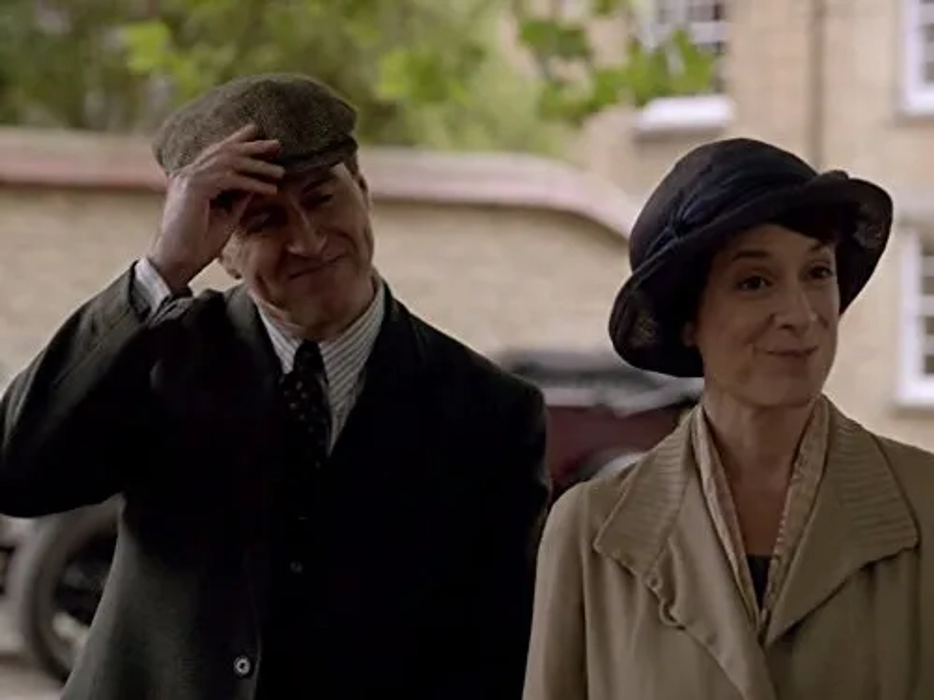 Raquel Cassidy and Kevin Doyle in Downton Abbey (2010)