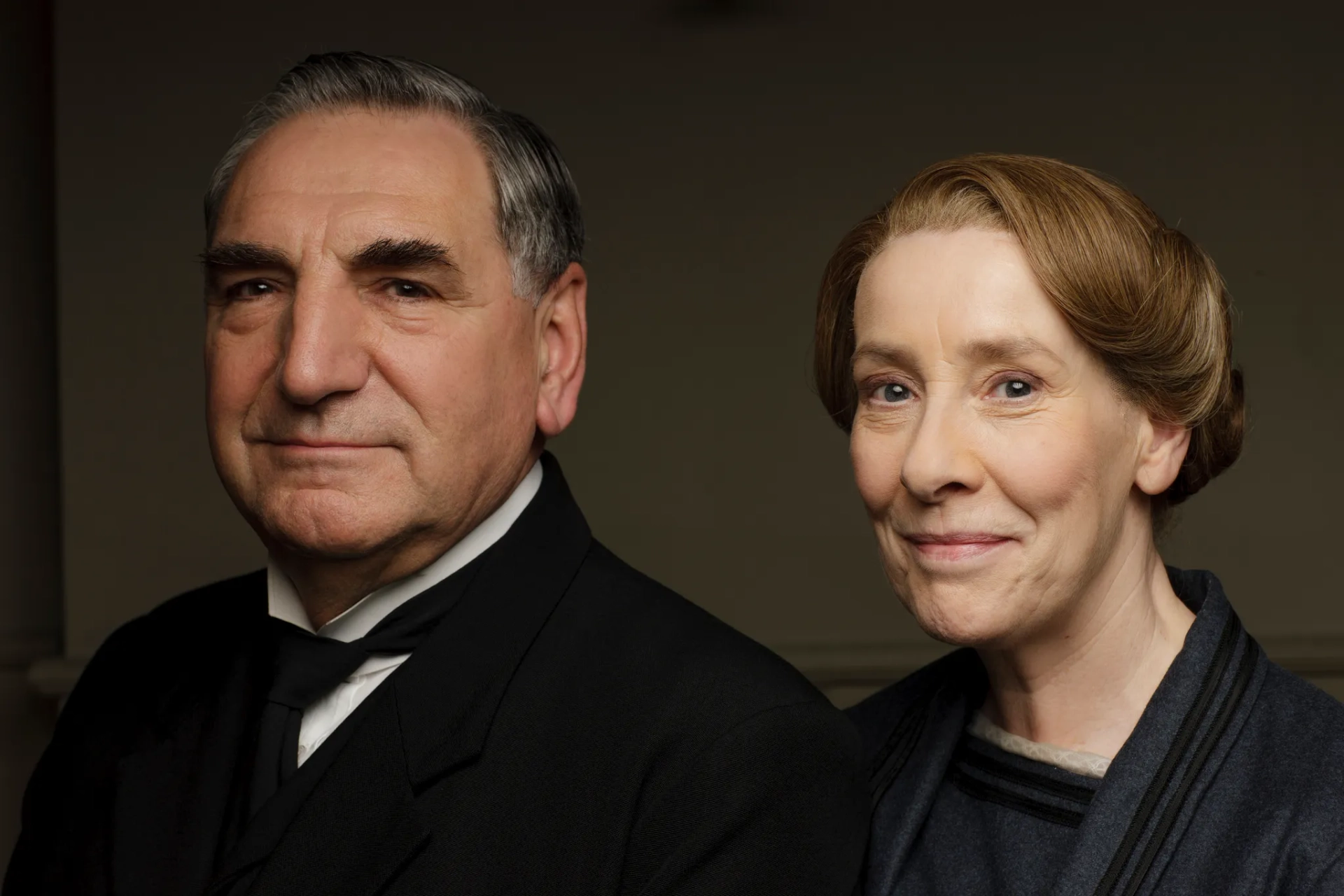 Jim Carter and Phyllis Logan in Downton Abbey (2010)