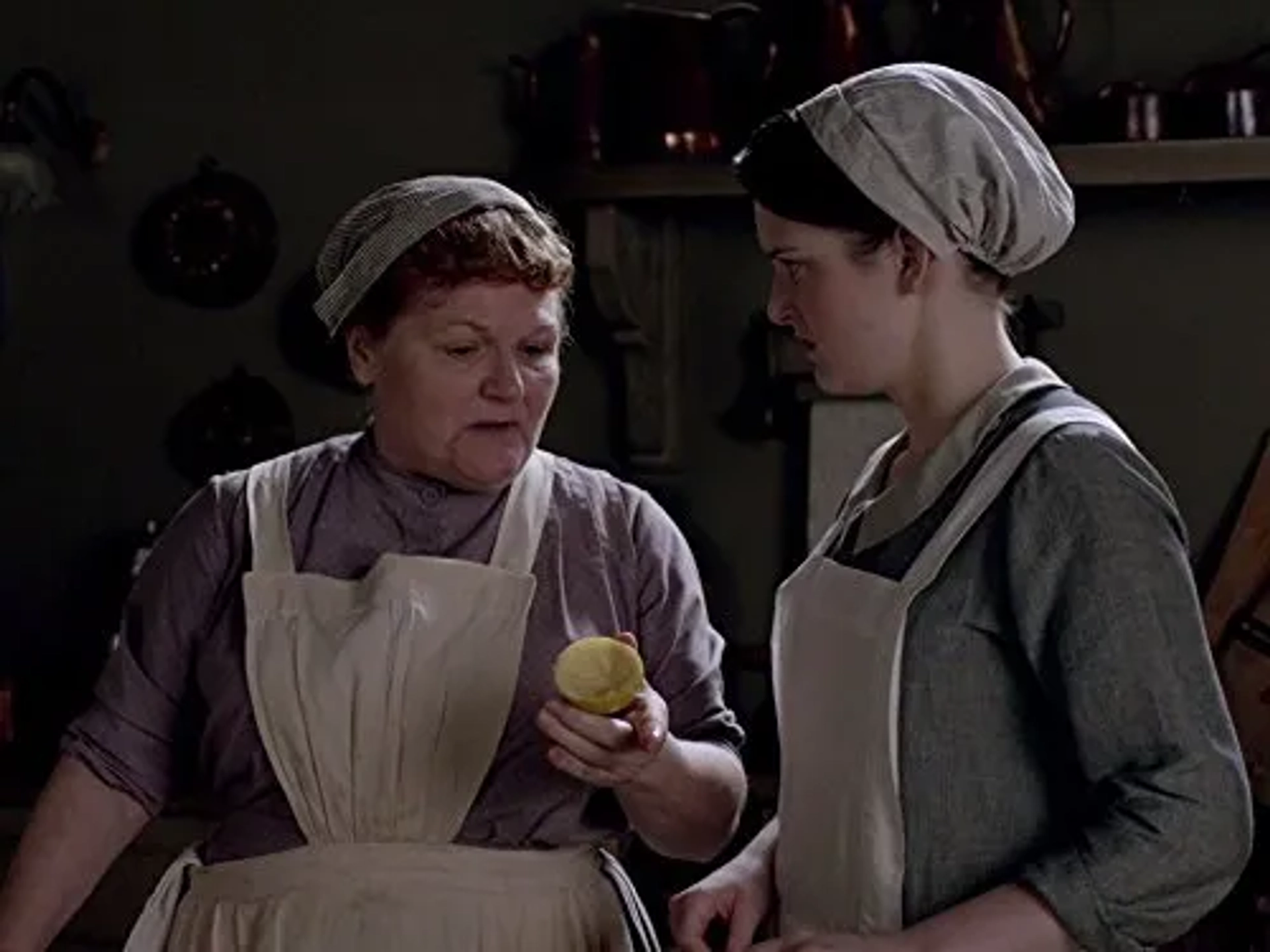 Lesley Nicol and Sophie McShera in Downton Abbey (2010)