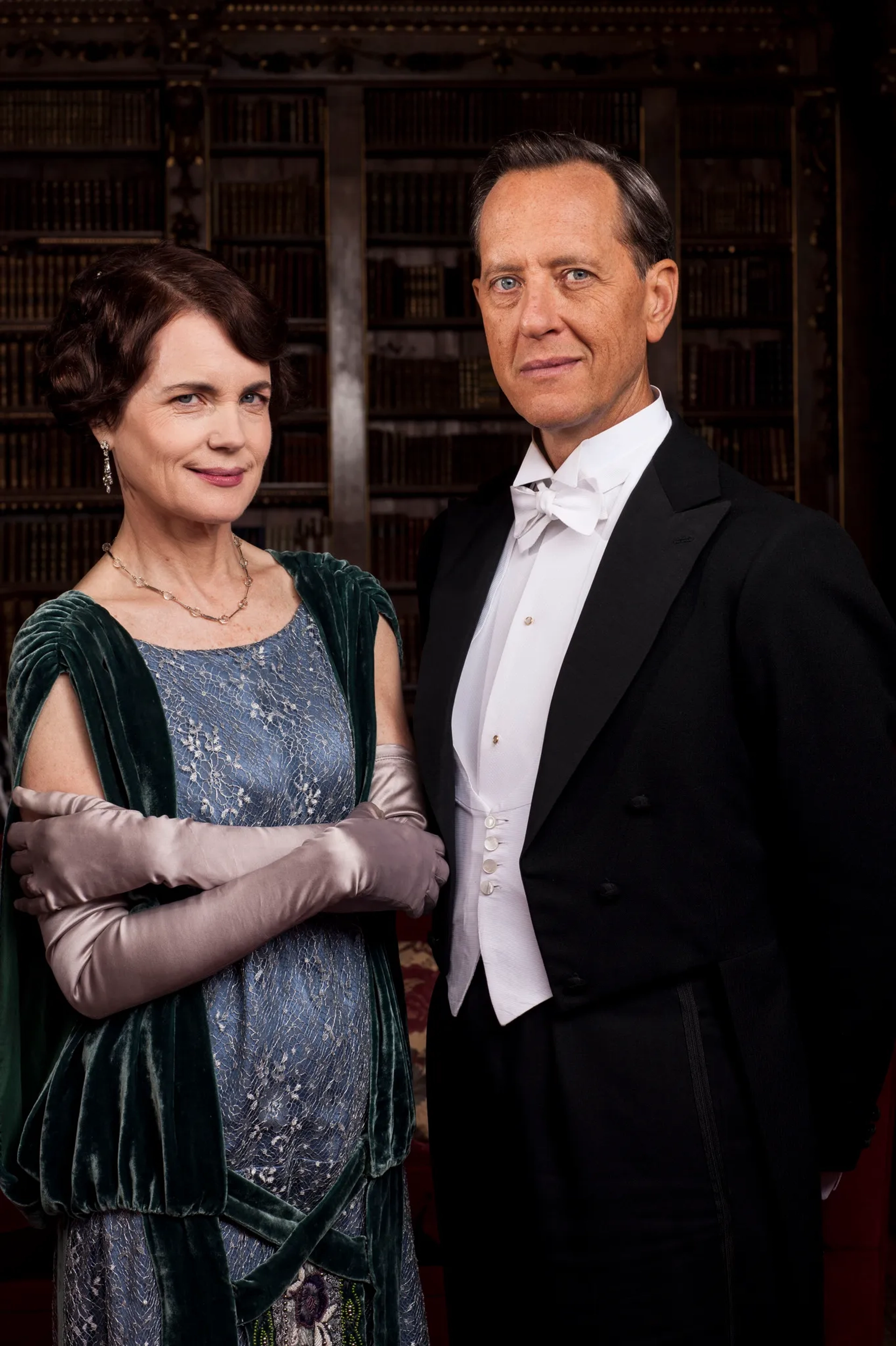 Richard E. Grant and Elizabeth McGovern in Downton Abbey (2010)