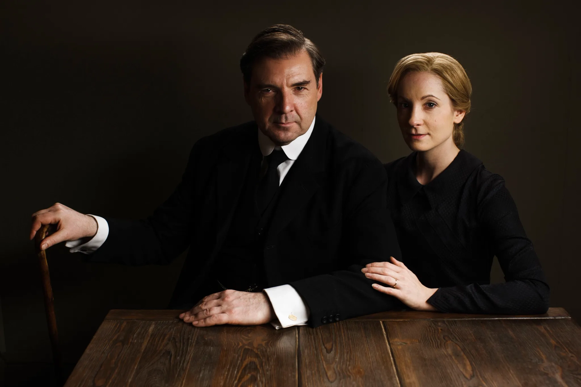 Brendan Coyle and Joanne Froggatt in Downton Abbey (2010)