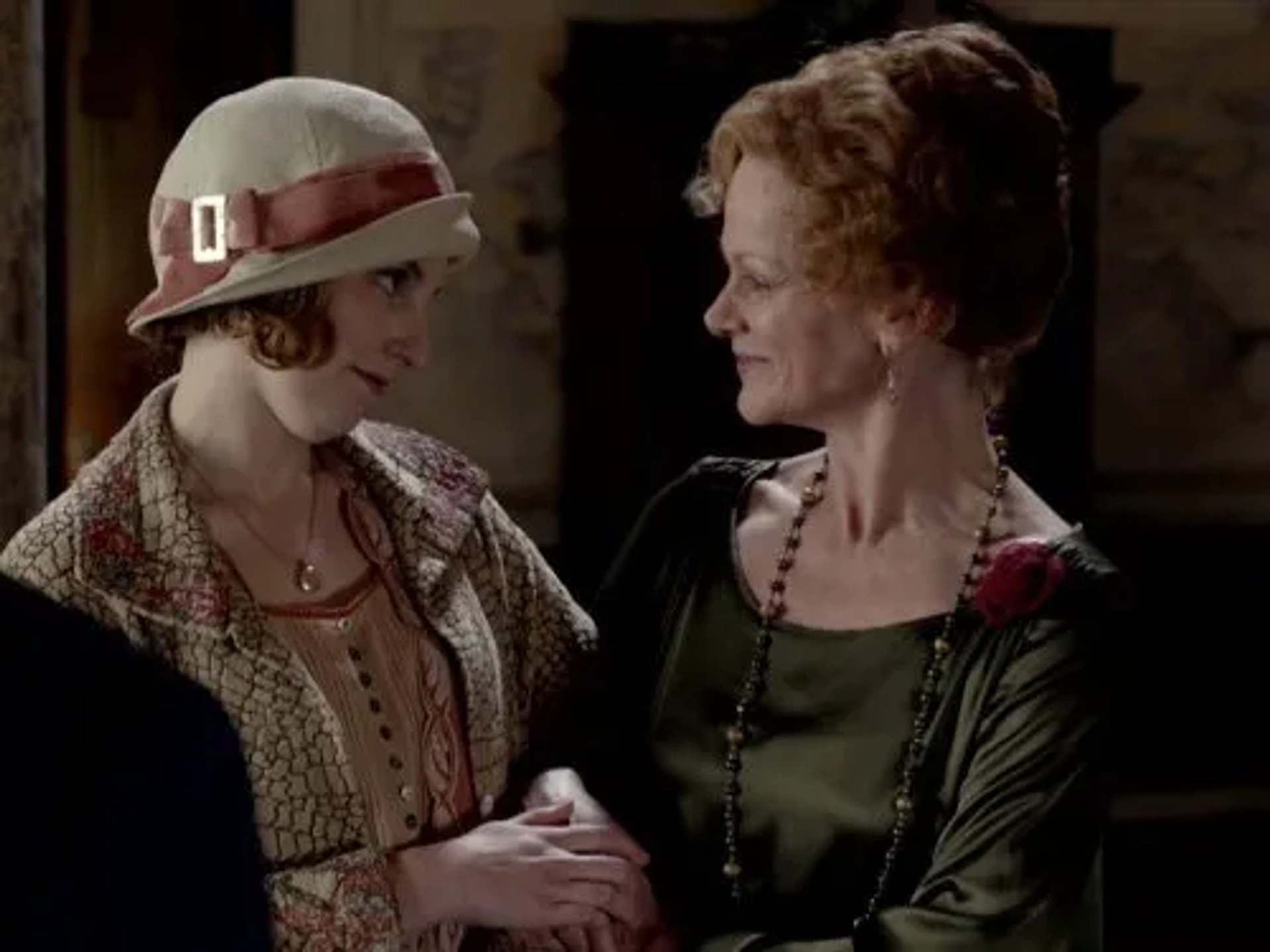 Samantha Bond and Laura Carmichael in Downton Abbey (2010)