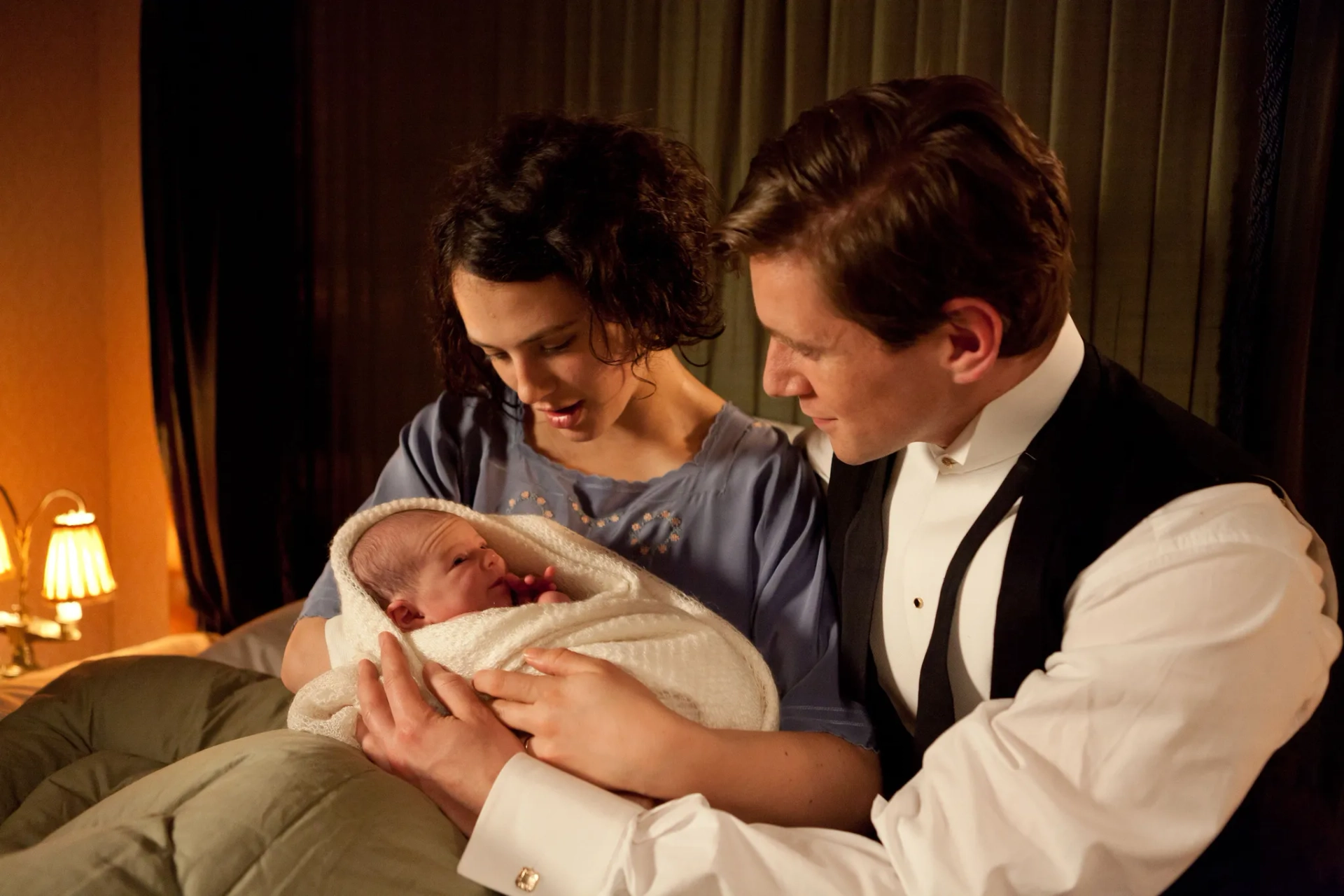 Allen Leech and Jessica Brown Findlay in Downton Abbey (2010)