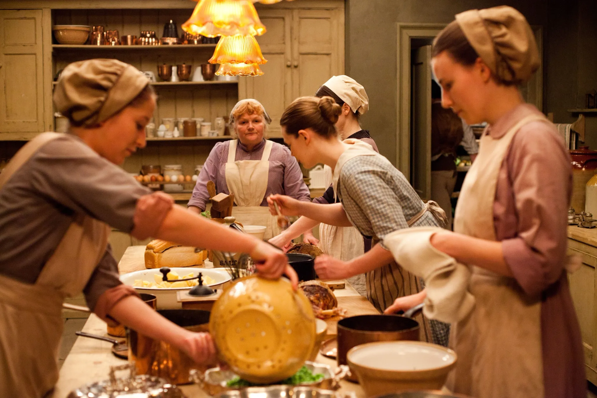 Lesley Nicol and Sophie McShera in Downton Abbey (2010)