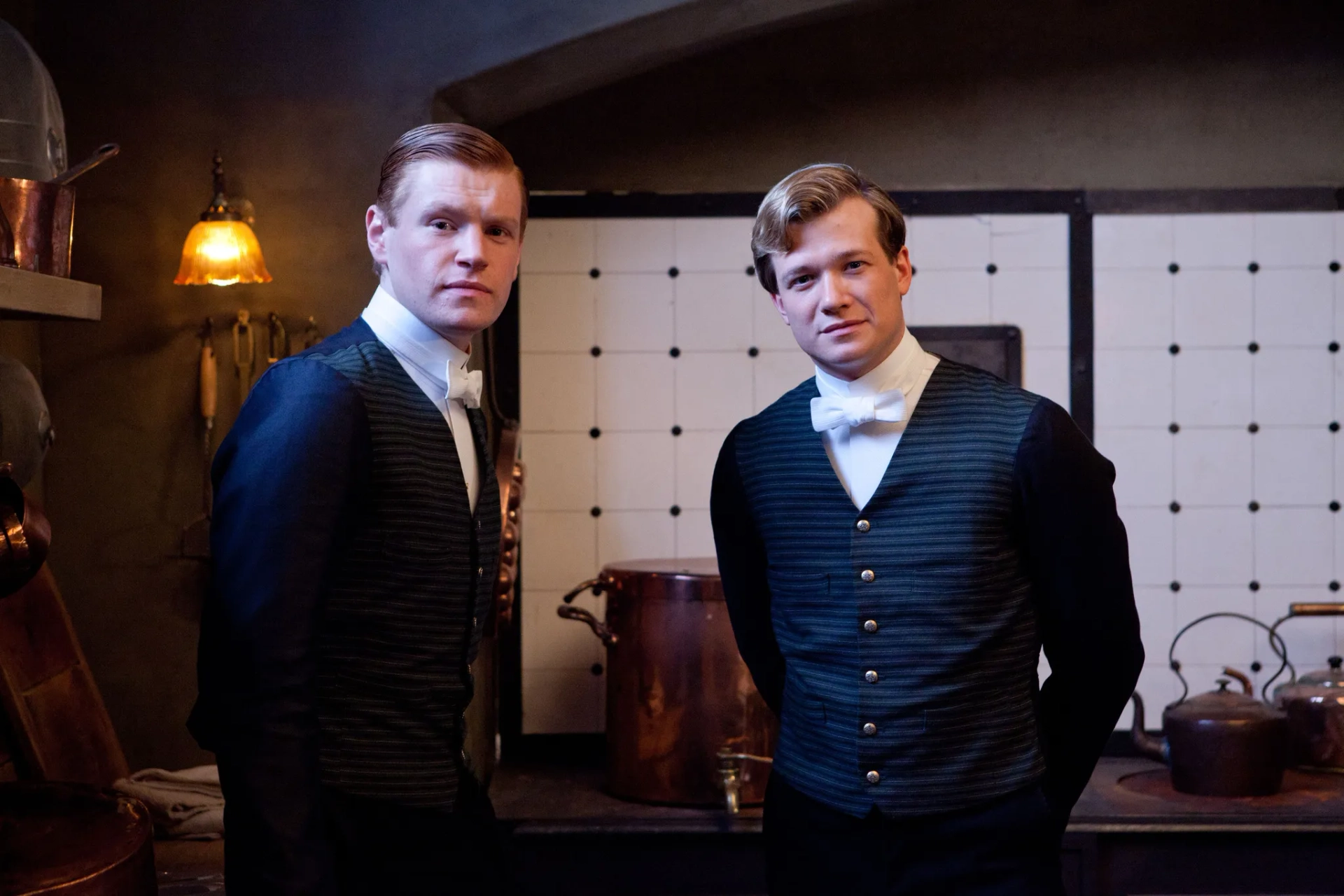 Ed Speleers and Matt Milne in Downton Abbey (2010)