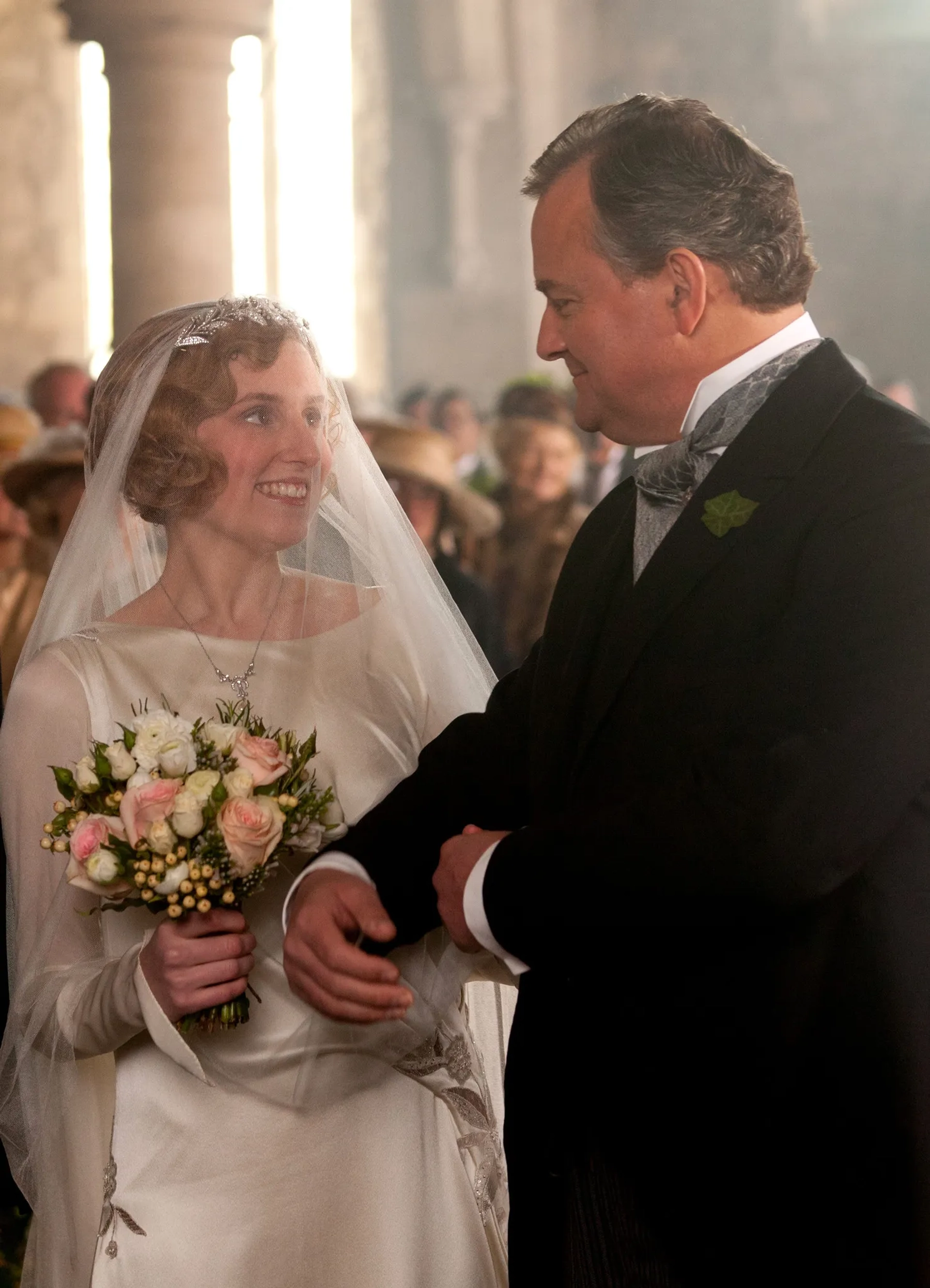 Hugh Bonneville and Laura Carmichael in Downton Abbey (2010)