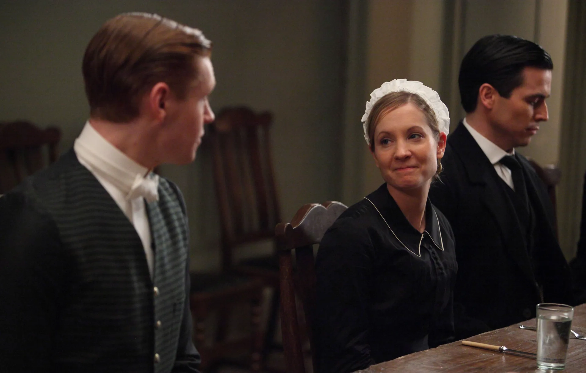 Joanne Froggatt, Robert James-Collier, and Matt Milne in Downton Abbey (2010)