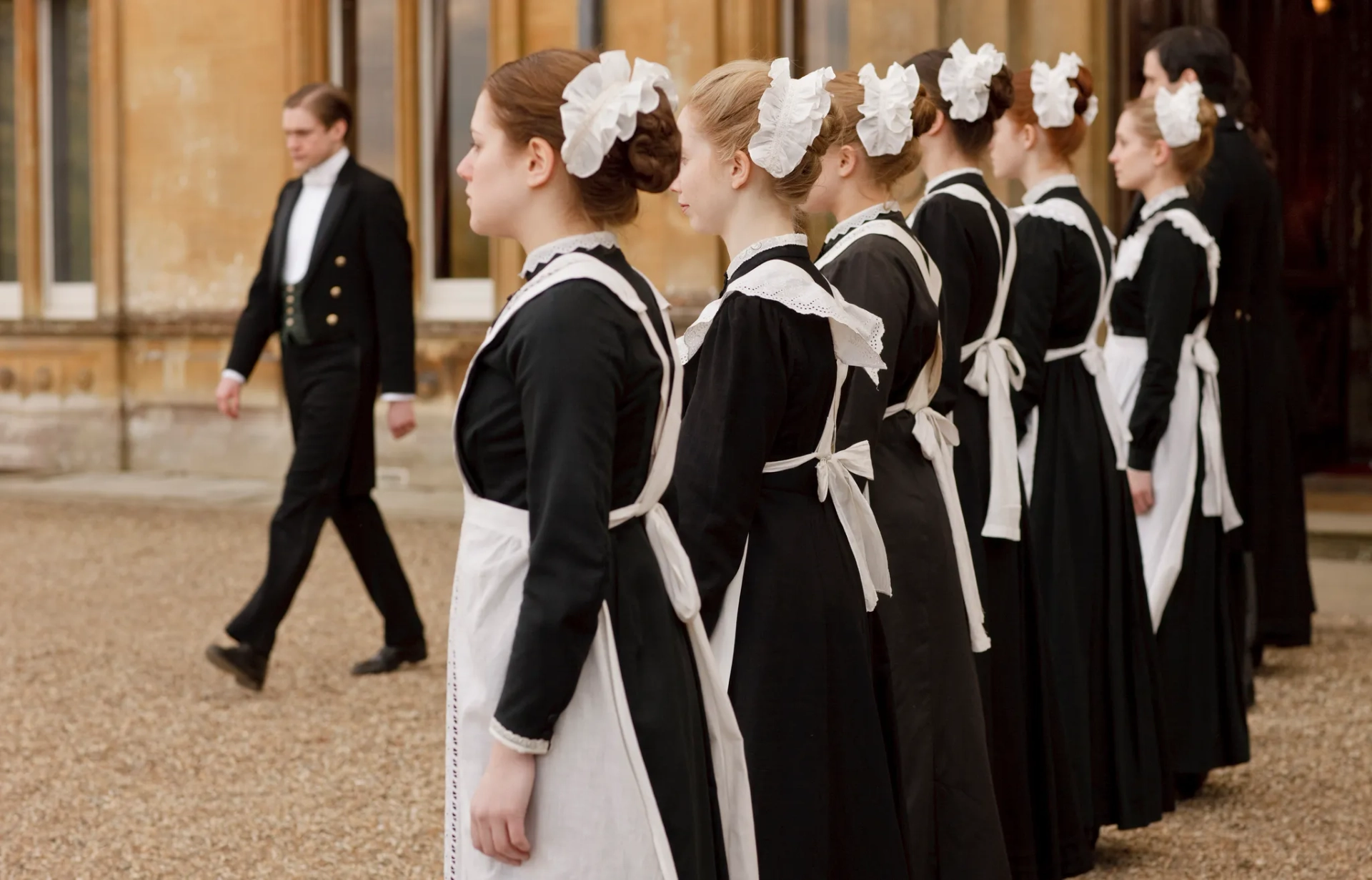 Joanne Froggatt and Thomas Howes in Downton Abbey (2010)