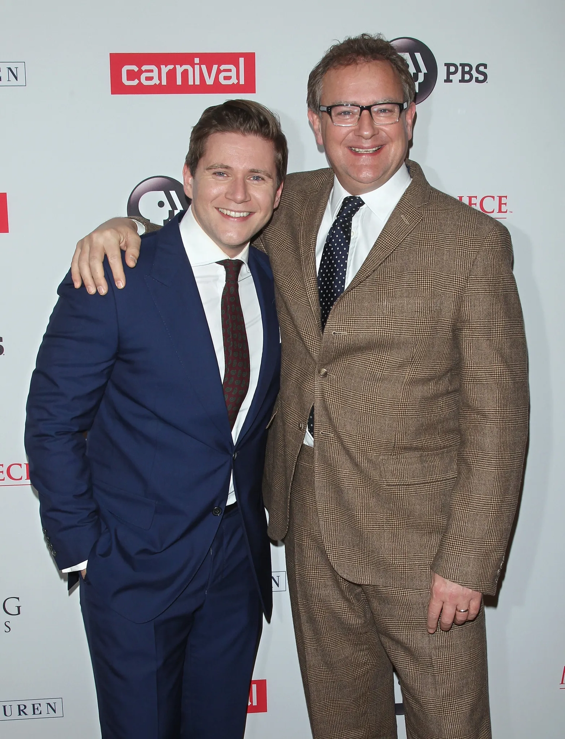 Hugh Bonneville and Allen Leech at an event for Downton Abbey (2010)