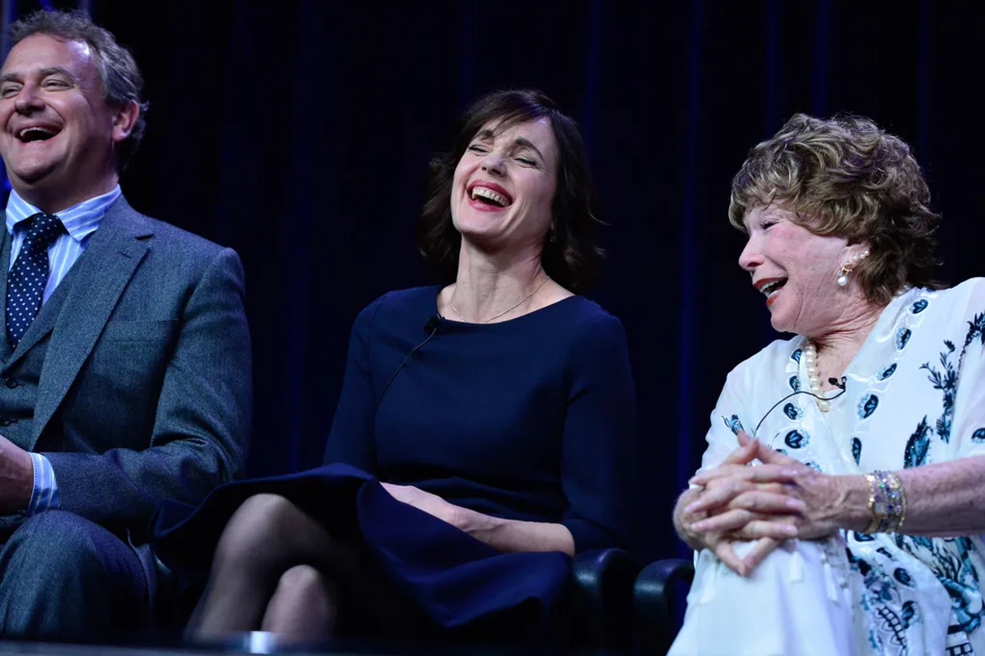 Shirley MacLaine, Elizabeth McGovern, and Hugh Bonneville at an event for Downton Abbey (2010)