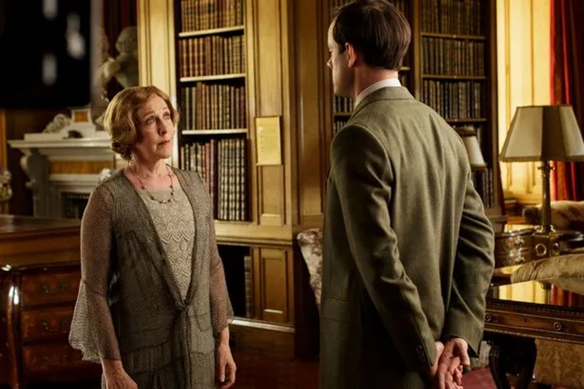 Patricia Hodge and Harry Hadden-Paton in Downton Abbey (2010)