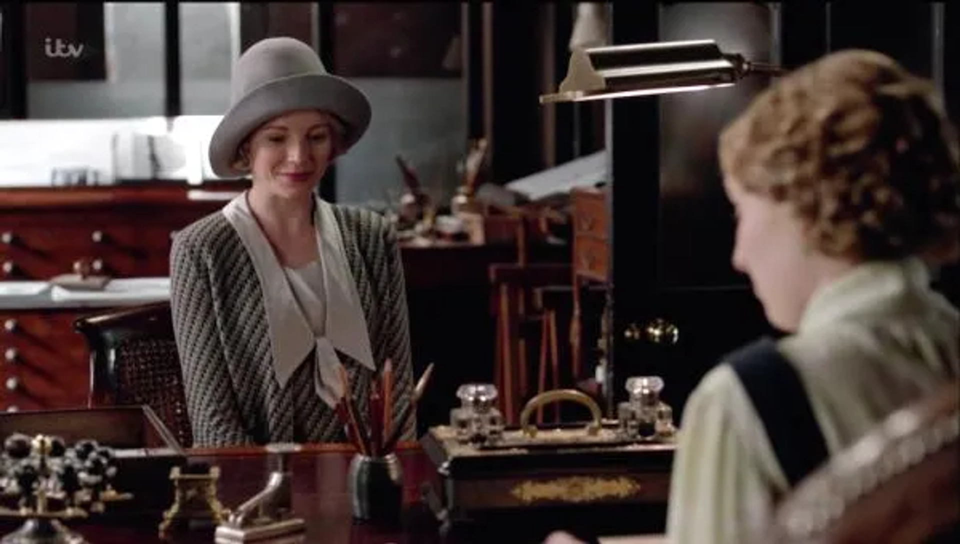 Antonia Bernath and Laura Carmichael in Downton Abbey (2010)