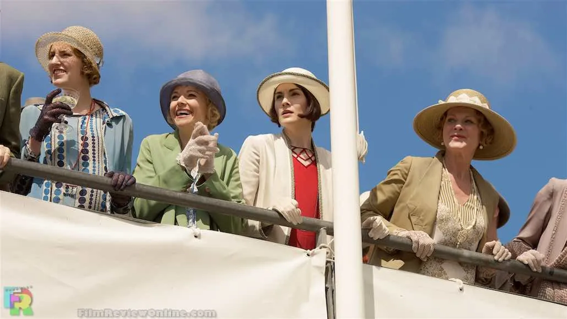 Samantha Bond, Antonia Bernath, Michelle Dockery, and Laura Carmichael in Downton Abbey (2010)