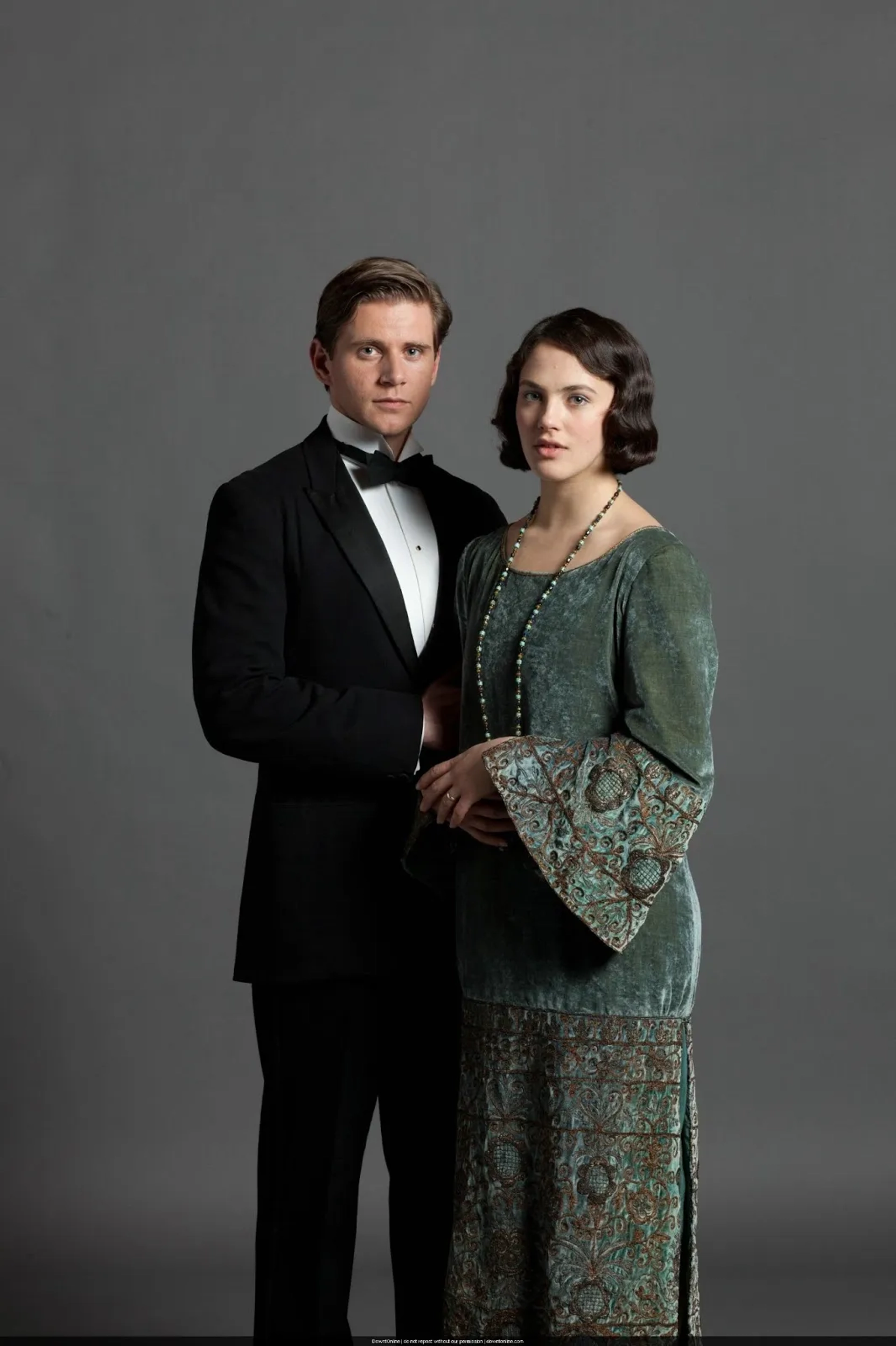 Allen Leech and Jessica Brown Findlay in Downton Abbey (2010)