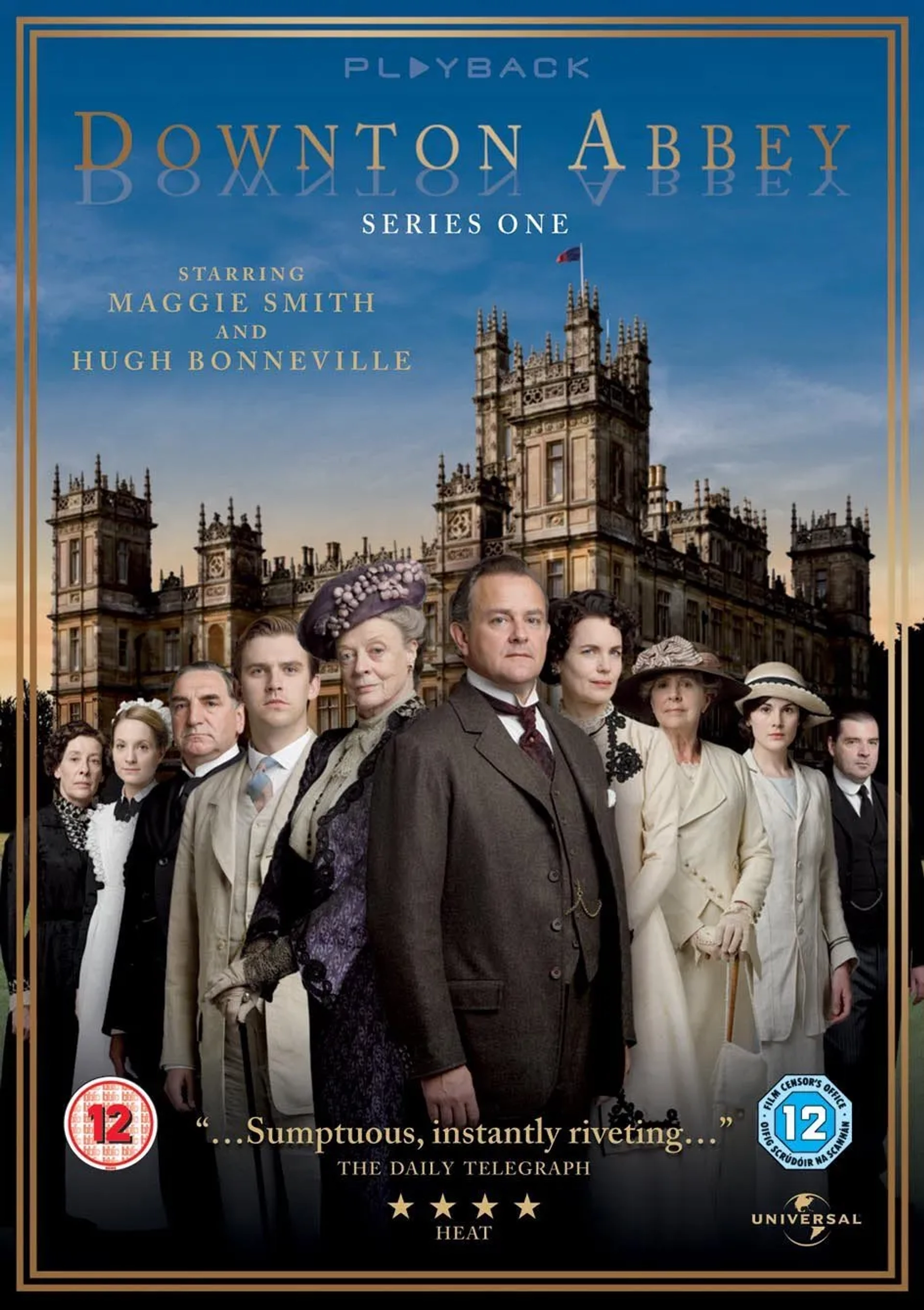 Elizabeth McGovern, Maggie Smith, Hugh Bonneville, Jim Carter, Brendan Coyle, Joanne Froggatt, Phyllis Logan, Penelope Wilton, Dan Stevens, and Michelle Dockery in Downton Abbey (2010)