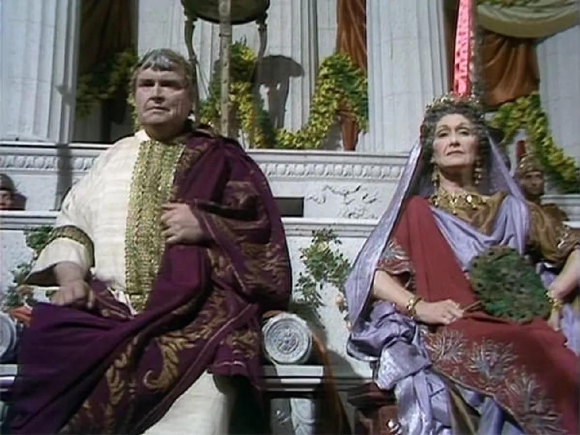 Brian Blessed and Siân Phillips in I, Claudius (1976)