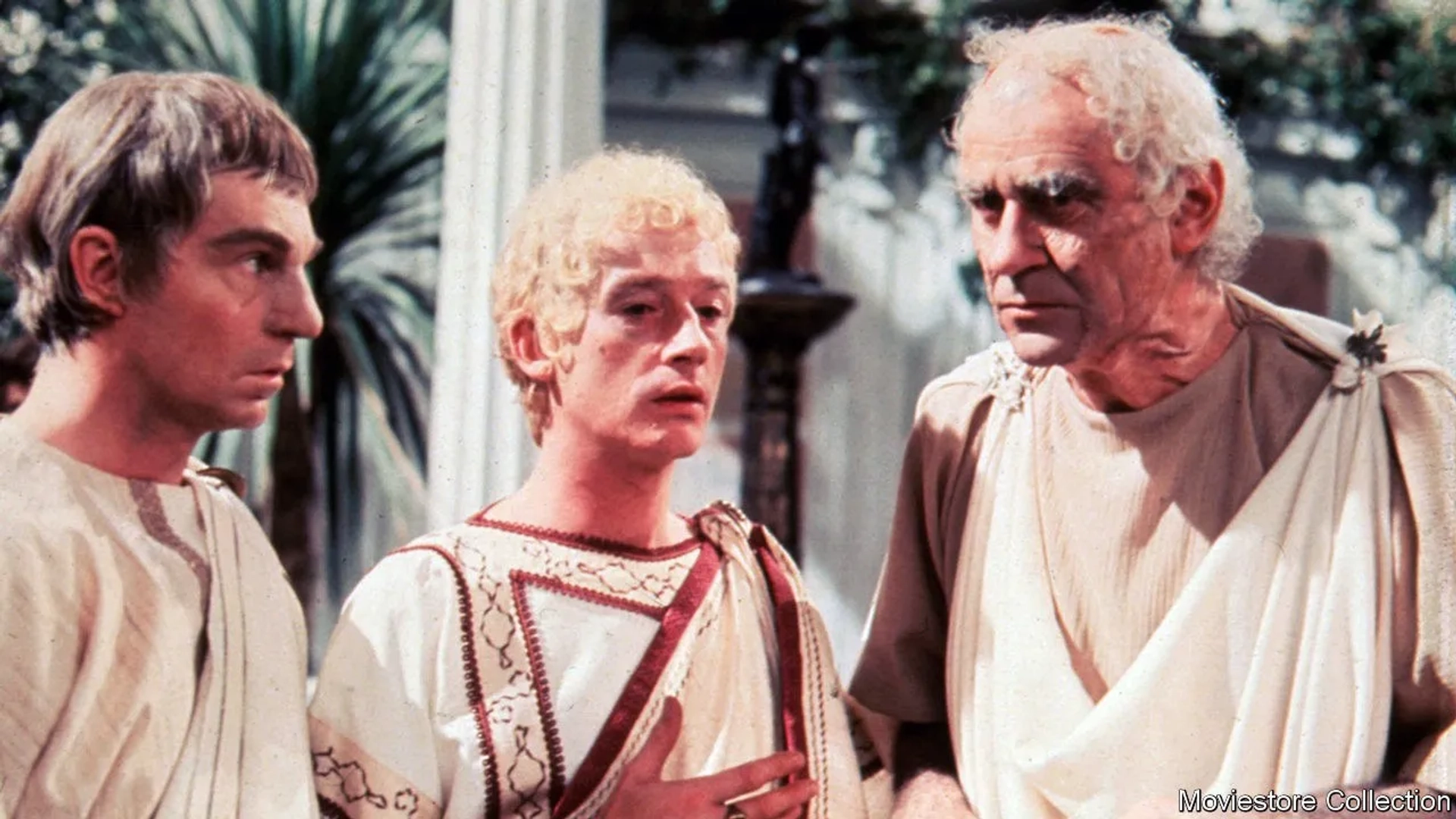 John Hurt, Derek Jacobi, and George Baker in I, Claudius (1976)