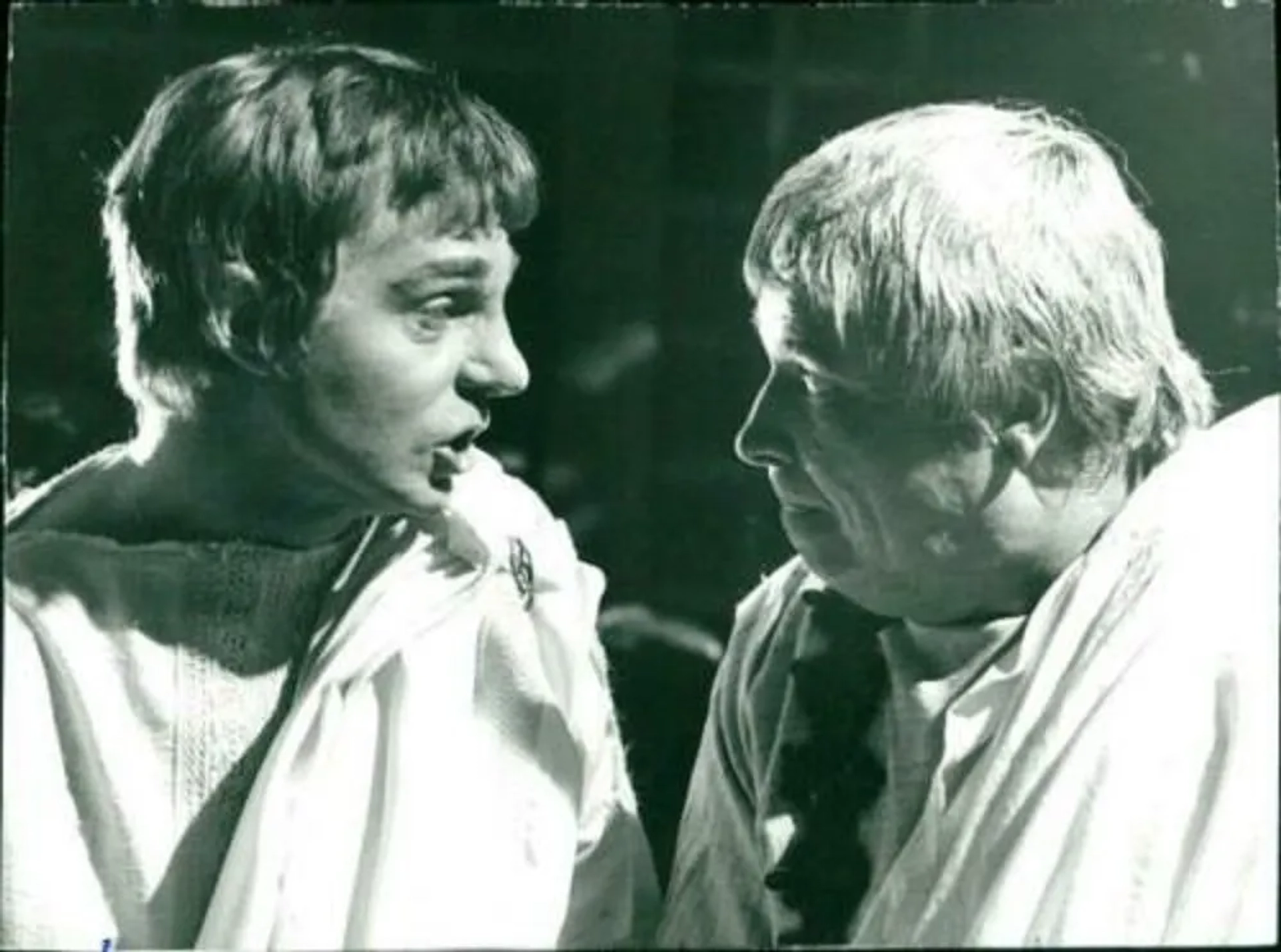 Brian Blessed and Derek Jacobi in I, Claudius (1976)