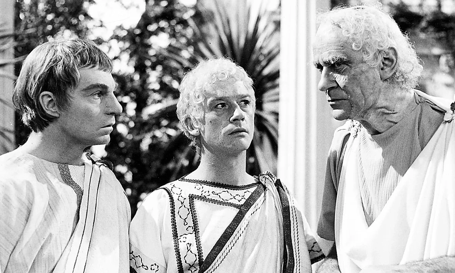 John Hurt, Derek Jacobi, and George Baker in I, Claudius (1976)