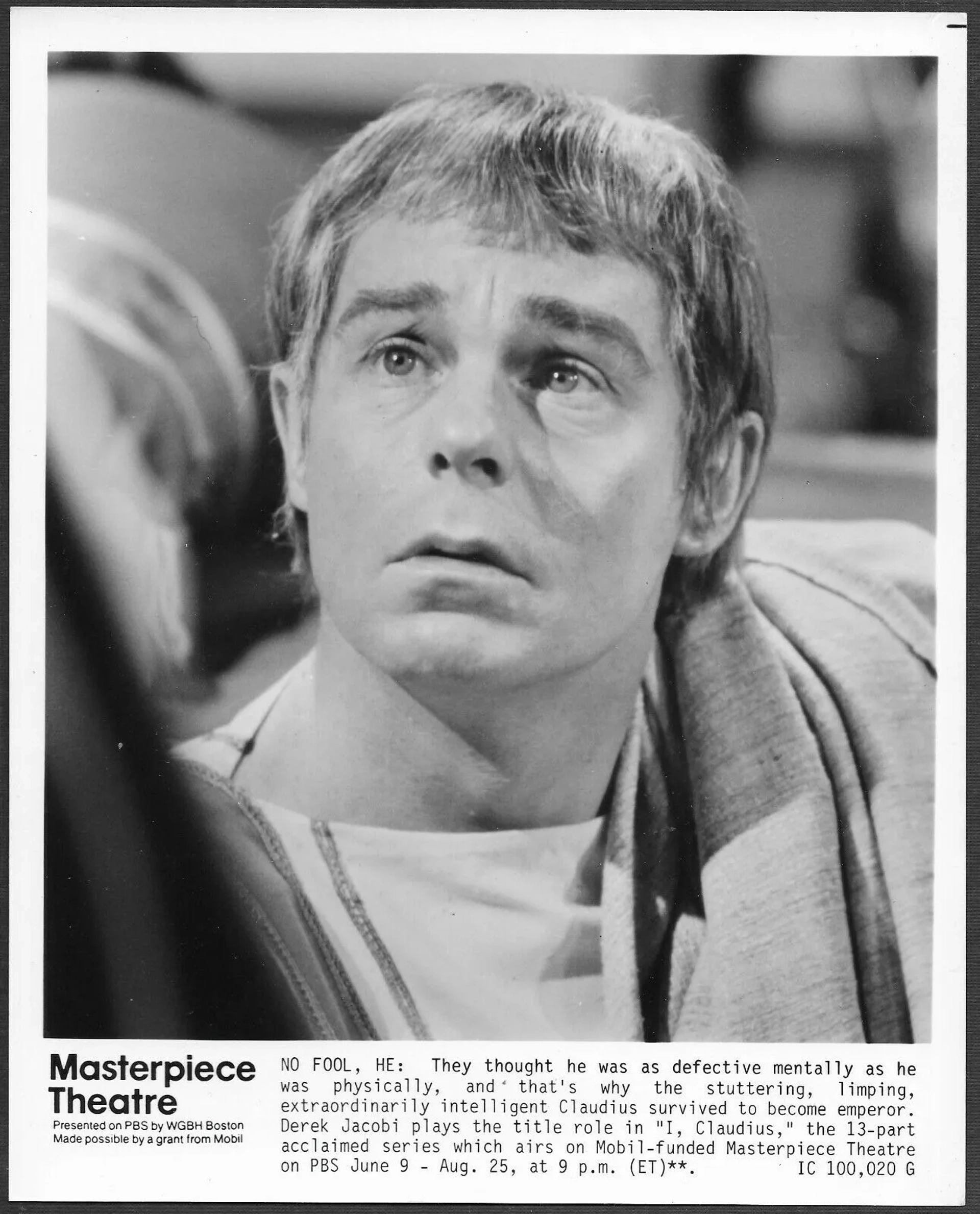 Derek Jacobi in I, Claudius (1976)