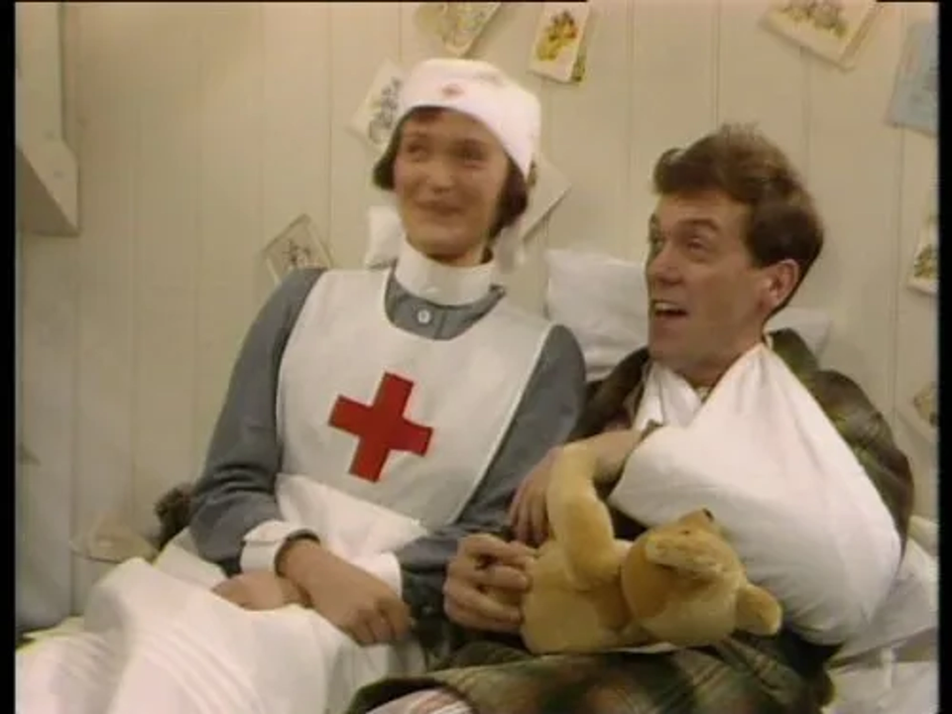 Miranda Richardson and Hugh Laurie in Blackadder Goes Forth (1989)