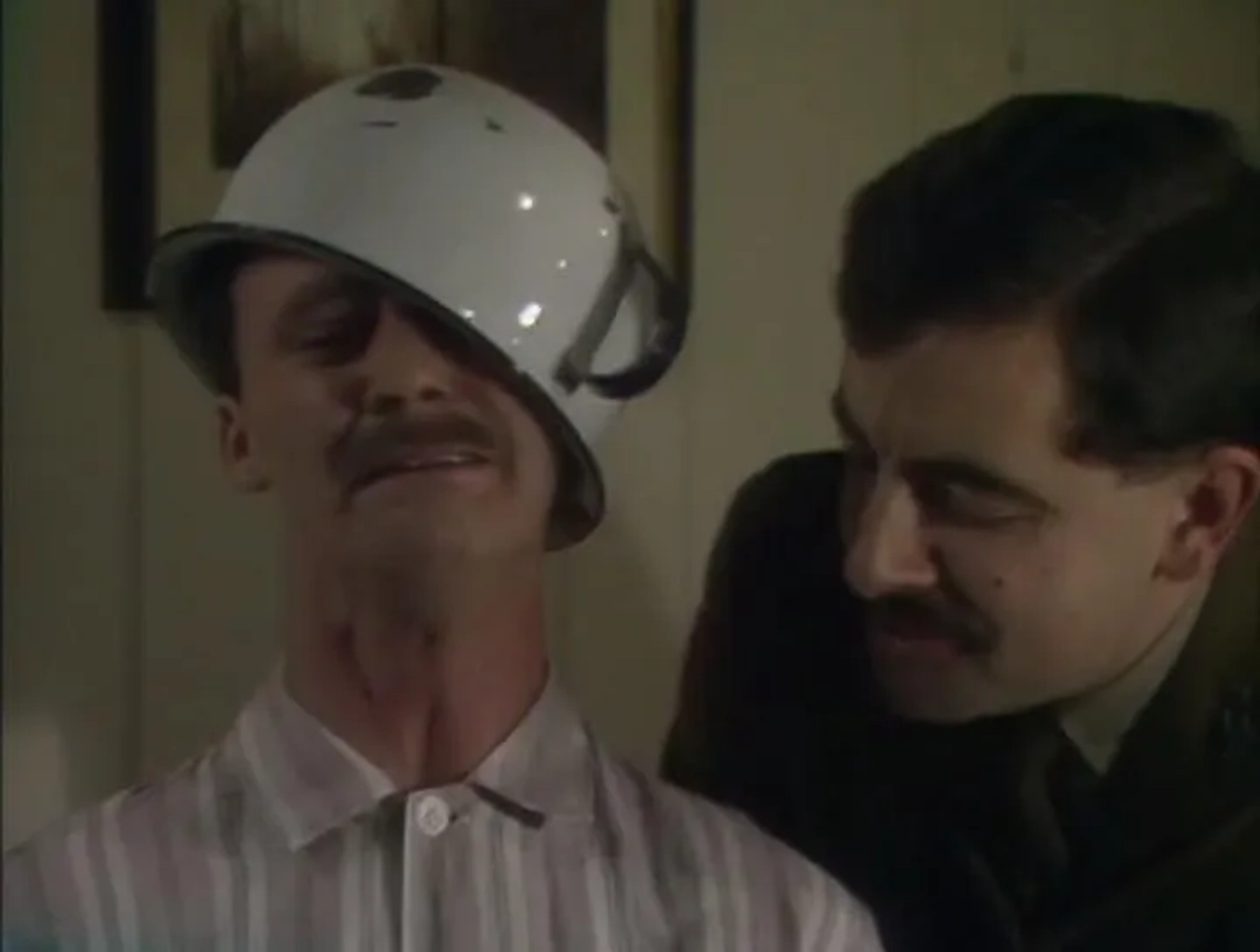 Rowan Atkinson and Tim McInnerny in Blackadder Goes Forth (1989)