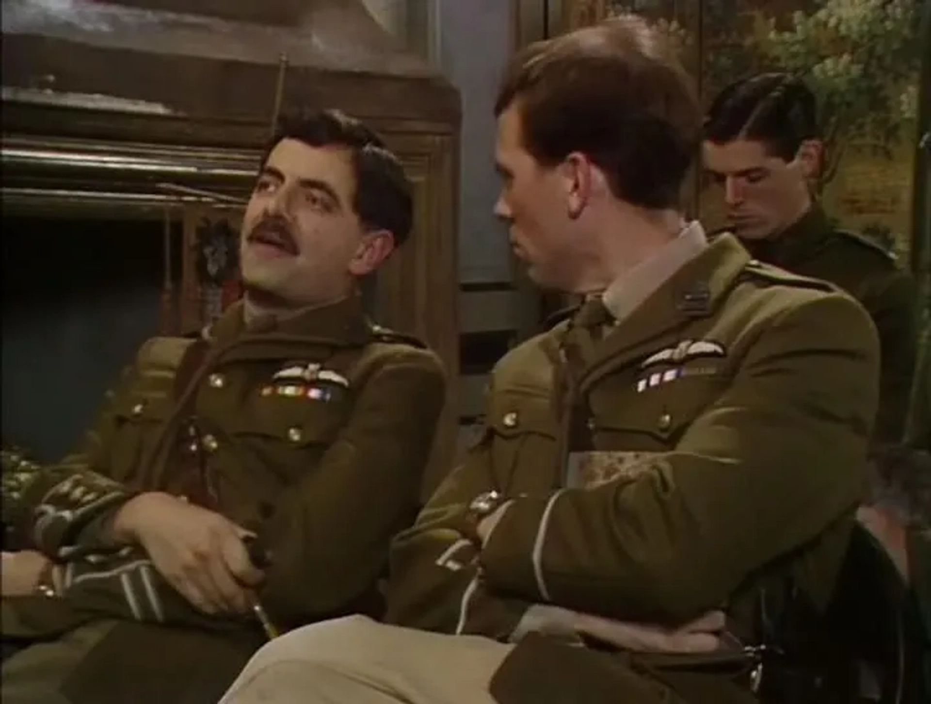 Rowan Atkinson and Hugh Laurie in Blackadder Goes Forth (1989)