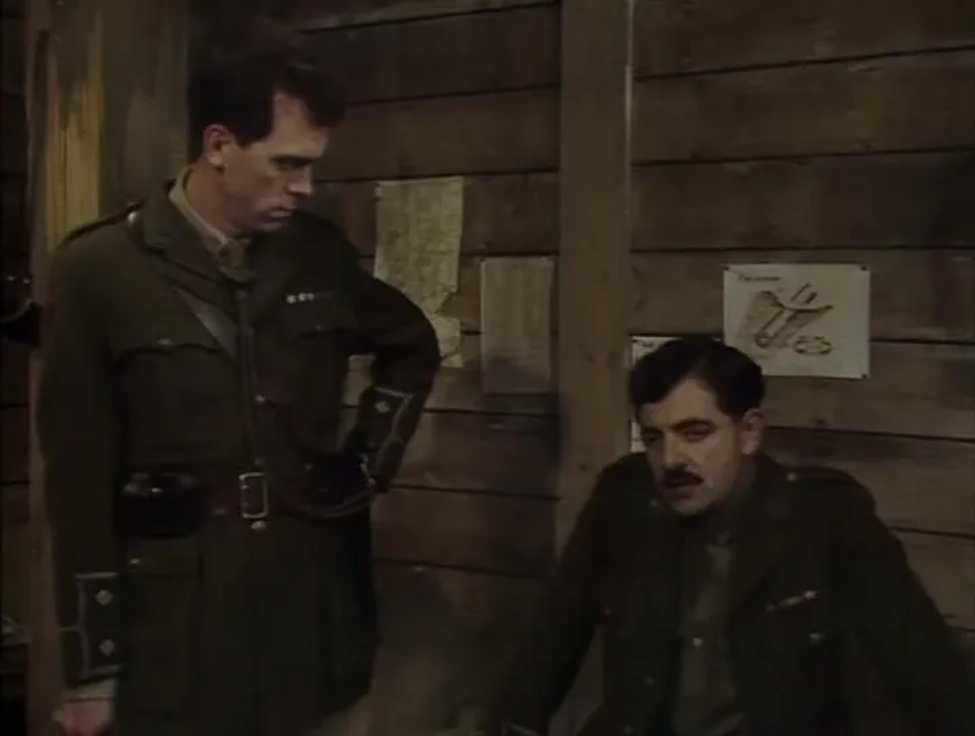 Rowan Atkinson and Hugh Laurie in Blackadder Goes Forth (1989)
