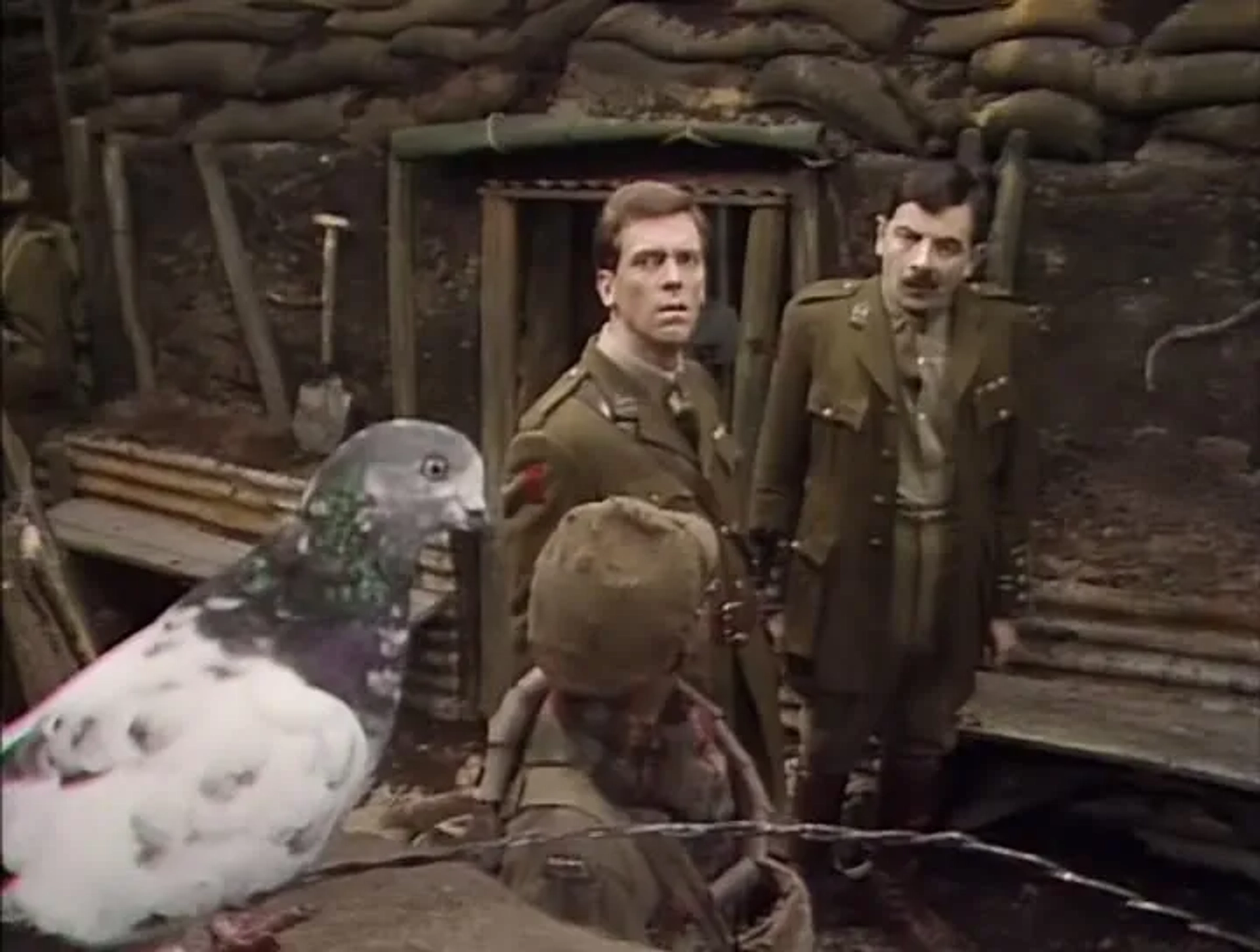 Rowan Atkinson and Hugh Laurie in Blackadder Goes Forth (1989)