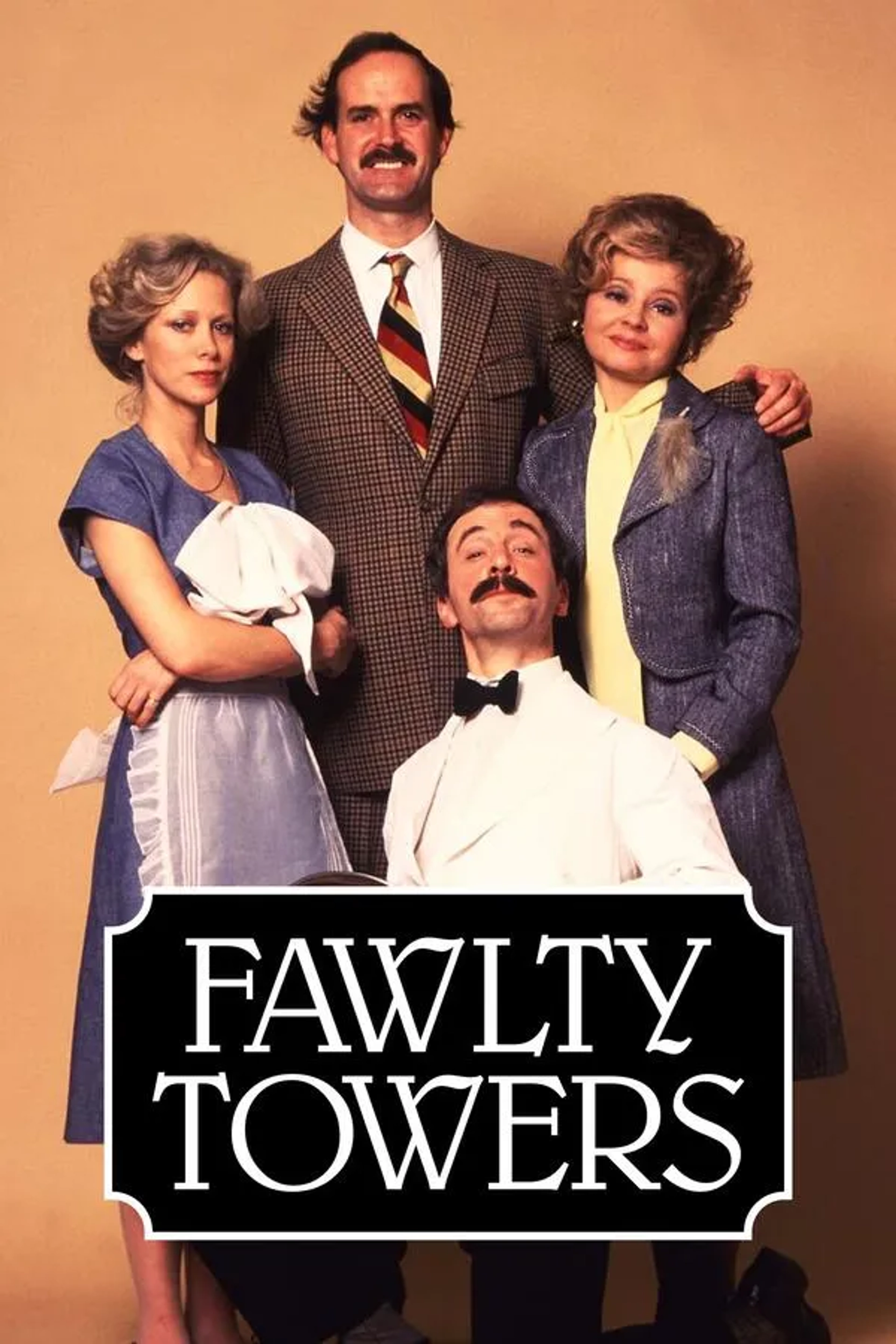 John Cleese, Connie Booth, Andrew Sachs, and Prunella Scales in Fawlty Towers (1975)