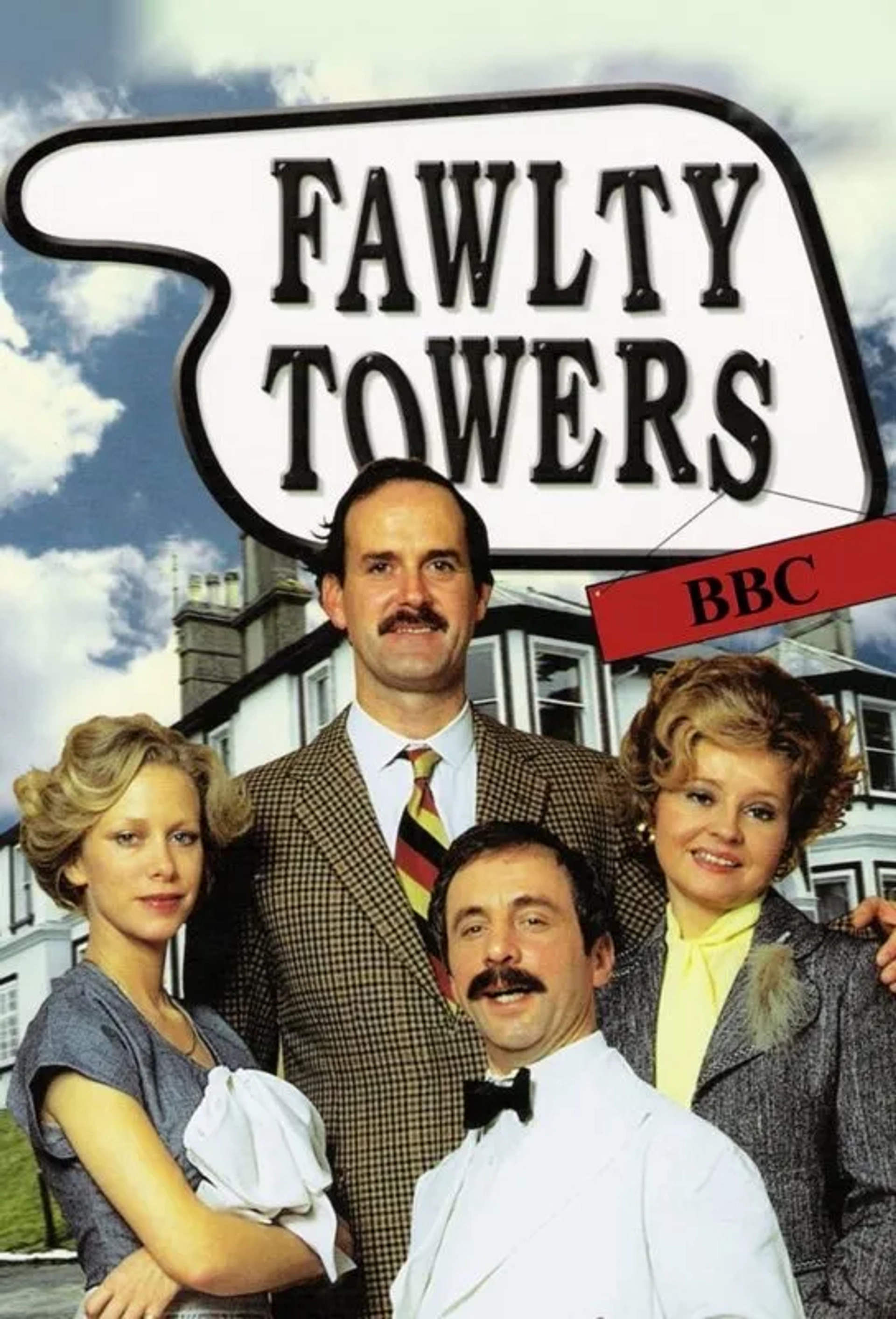 John Cleese, Connie Booth, Andrew Sachs, and Prunella Scales in Fawlty Towers (1975)