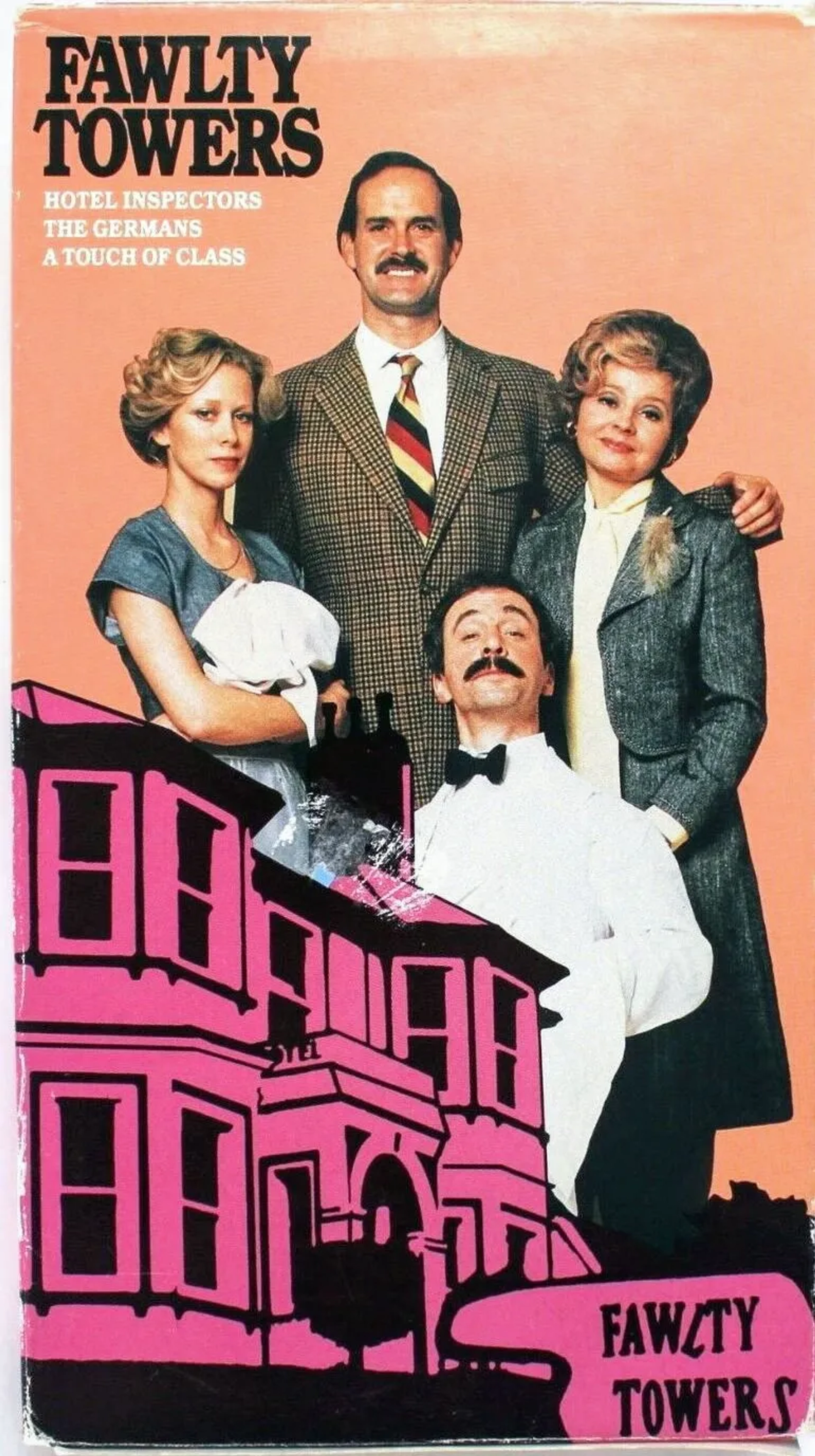 John Cleese, Connie Booth, Andrew Sachs, and Prunella Scales in Fawlty Towers (1975)